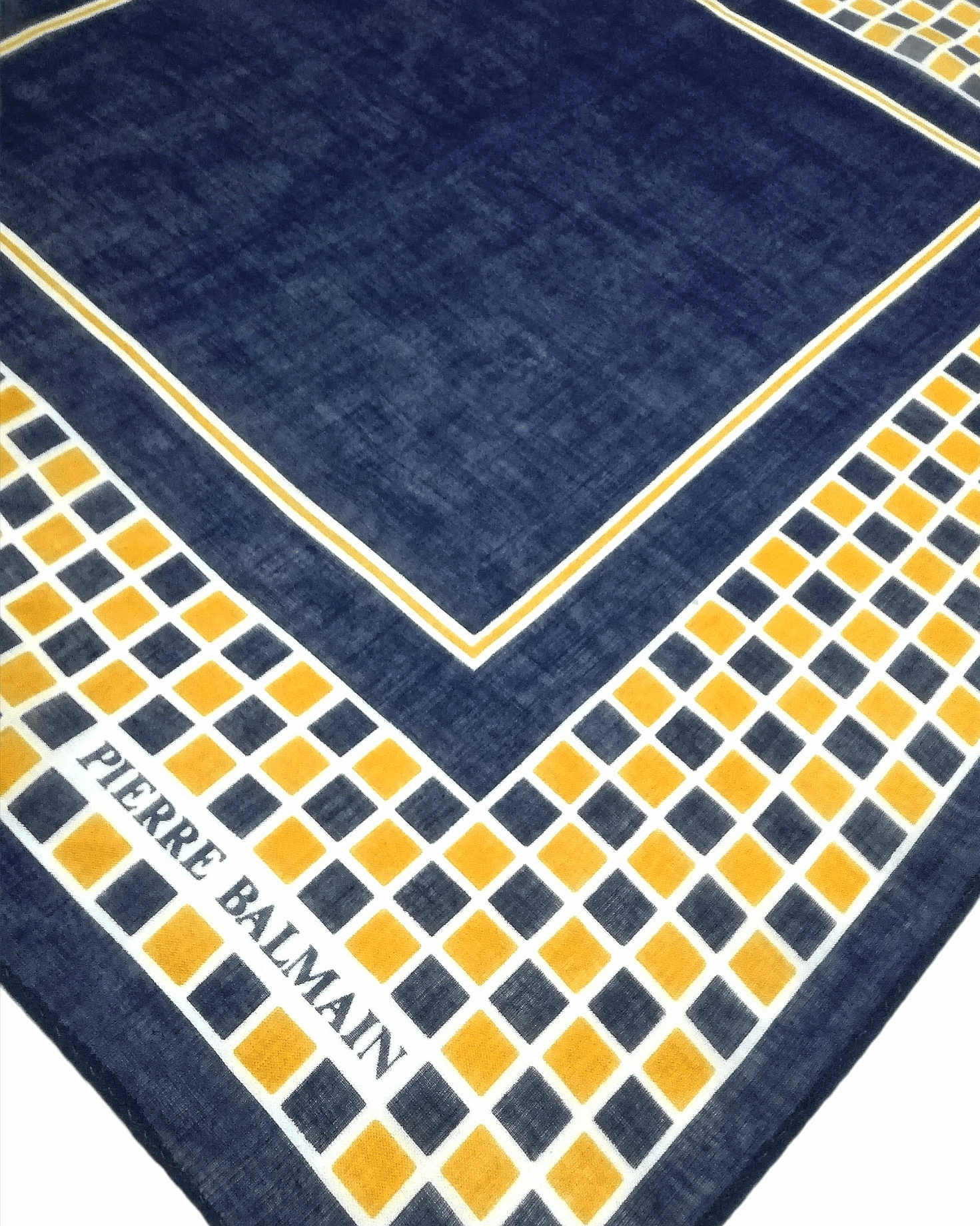 Pierre Balmain Pierre Balmain Paris Bandana Handkerchief Blue Luxury Style Size ONE SIZE - 3 Thumbnail