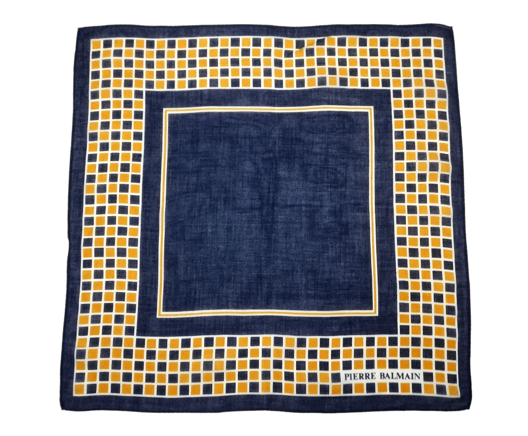 Pierre Balmain Pierre Balmain Paris Bandana Handkerchief Blue Luxury Style Size ONE SIZE - 7 Thumbnail