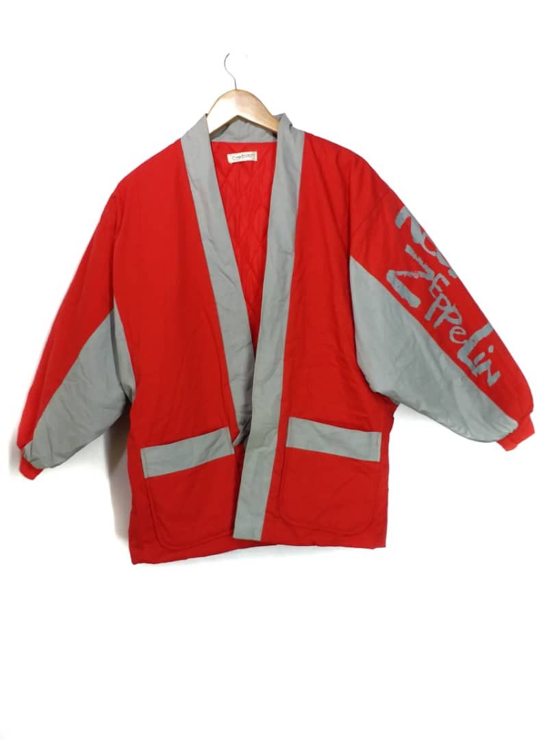 Japanese Brand 💥🔔TERMINATE ANYTIME⚠️Kimono Haori Hanten RED ZAPPELIN Size US M / EU 48-50 / 2 - 1 Thumbnail