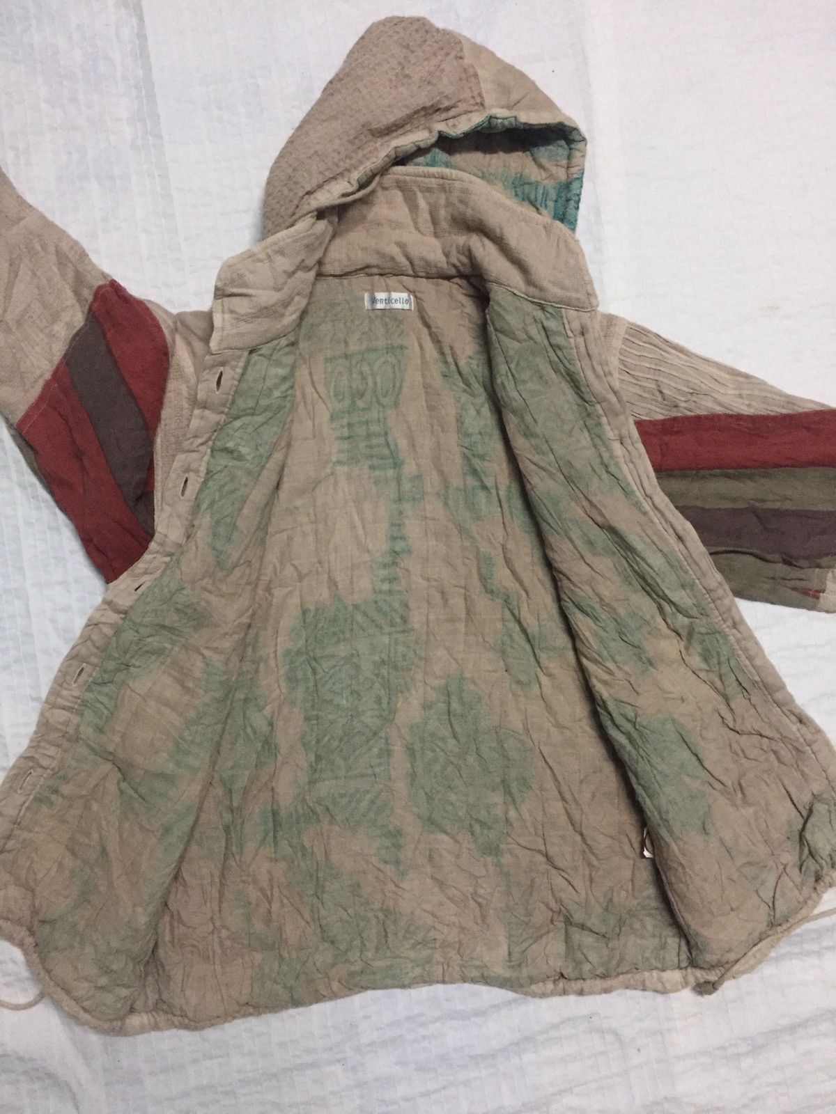Japanese Brand Patchy Jacket Detachable Hoodie Like Greg Lauren Design Size US M / EU 48-50 / 2 - 18 Thumbnail