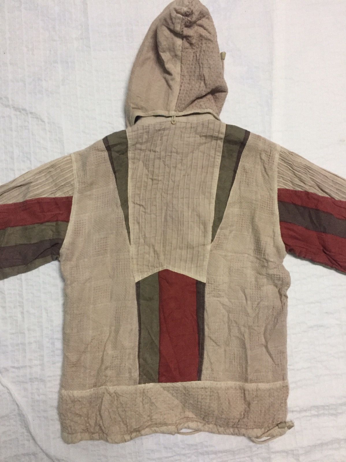 Japanese Brand Patchy Jacket Detachable Hoodie Like Greg Lauren Design Size US M / EU 48-50 / 2 - 14 Thumbnail
