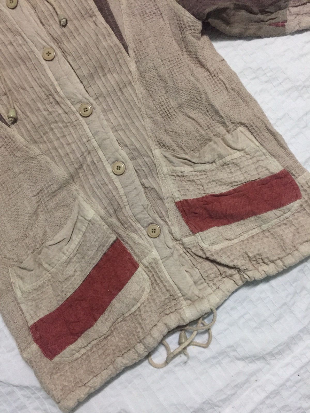 Japanese Brand Patchy Jacket Detachable Hoodie Like Greg Lauren Design Size US M / EU 48-50 / 2 - 6 Thumbnail