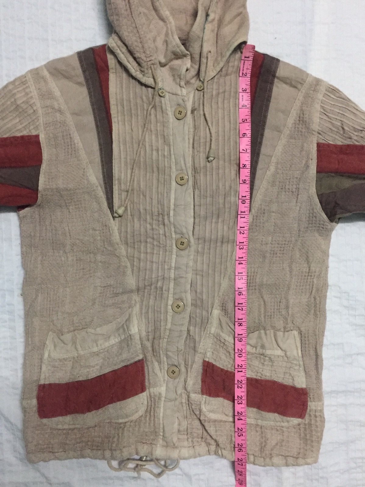 Japanese Brand Patchy Jacket Detachable Hoodie Like Greg Lauren Design Size US M / EU 48-50 / 2 - 23 Thumbnail