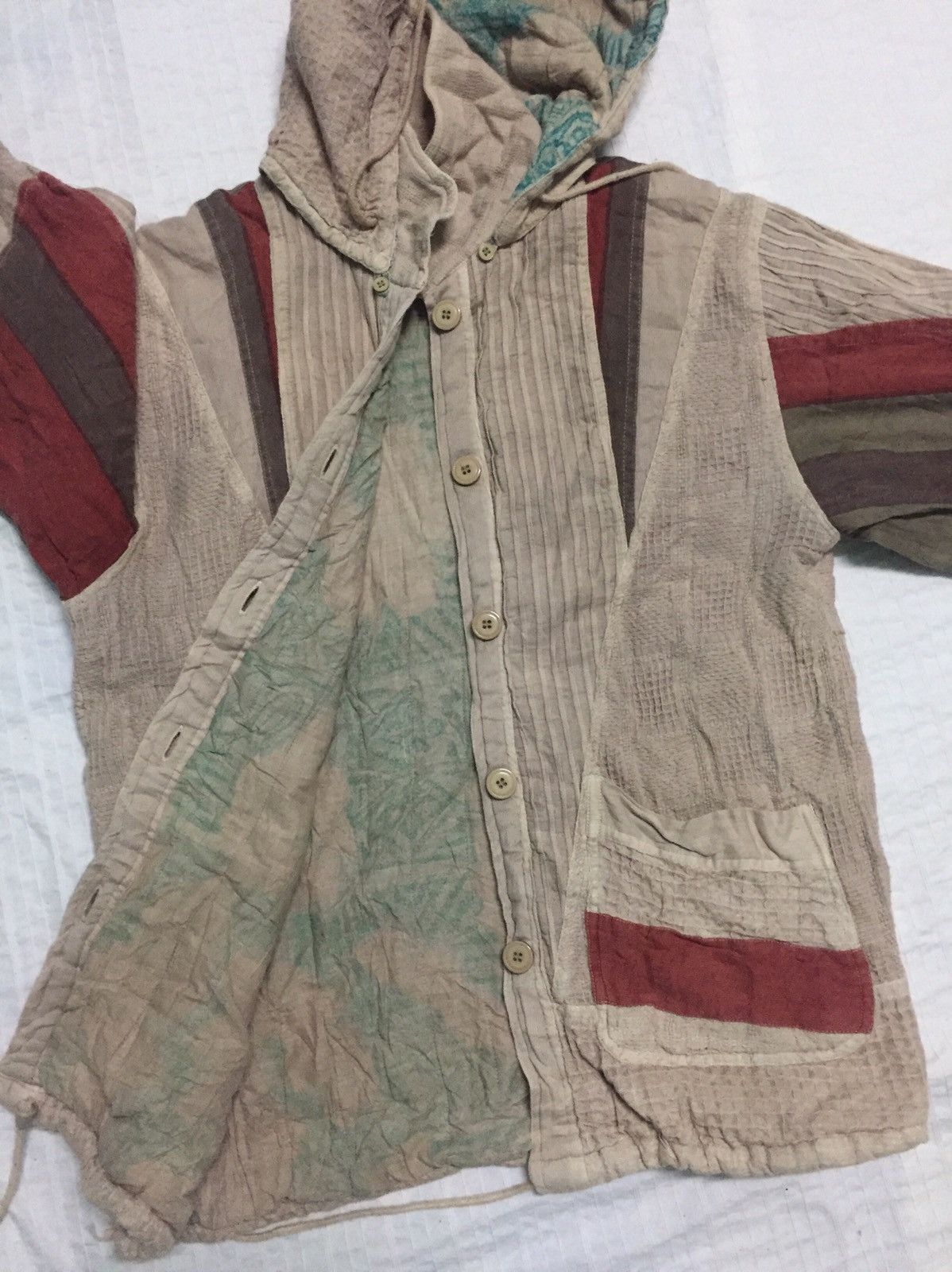 Japanese Brand Patchy Jacket Detachable Hoodie Like Greg Lauren Design Size US M / EU 48-50 / 2 - 17 Thumbnail