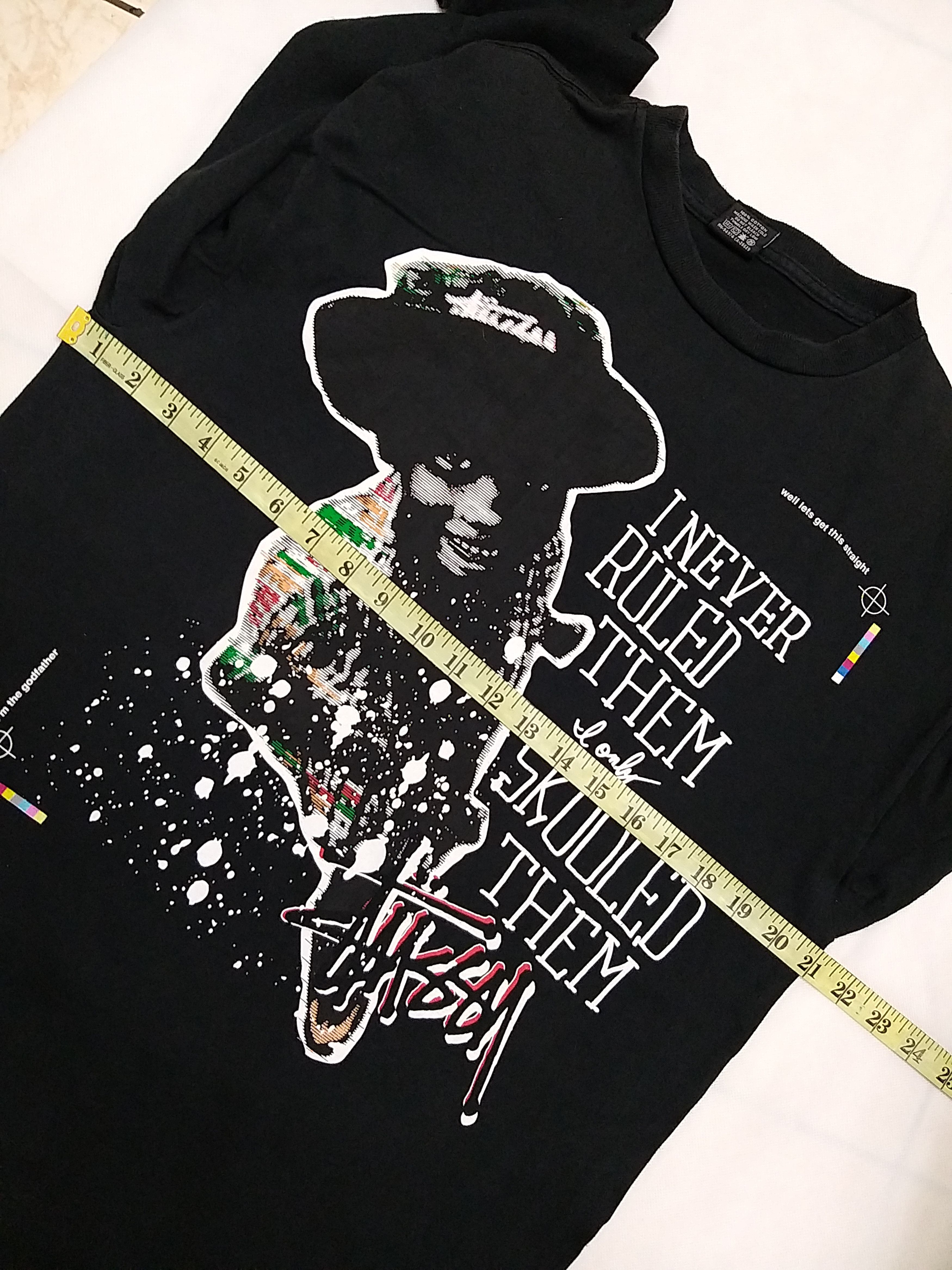 Stussy VINTAGE Y2K STUSSY "I'M THE GODFATHER"L/SLEEVE SHIRT Size US L / EU 52-54 / 3 - 6 Thumbnail