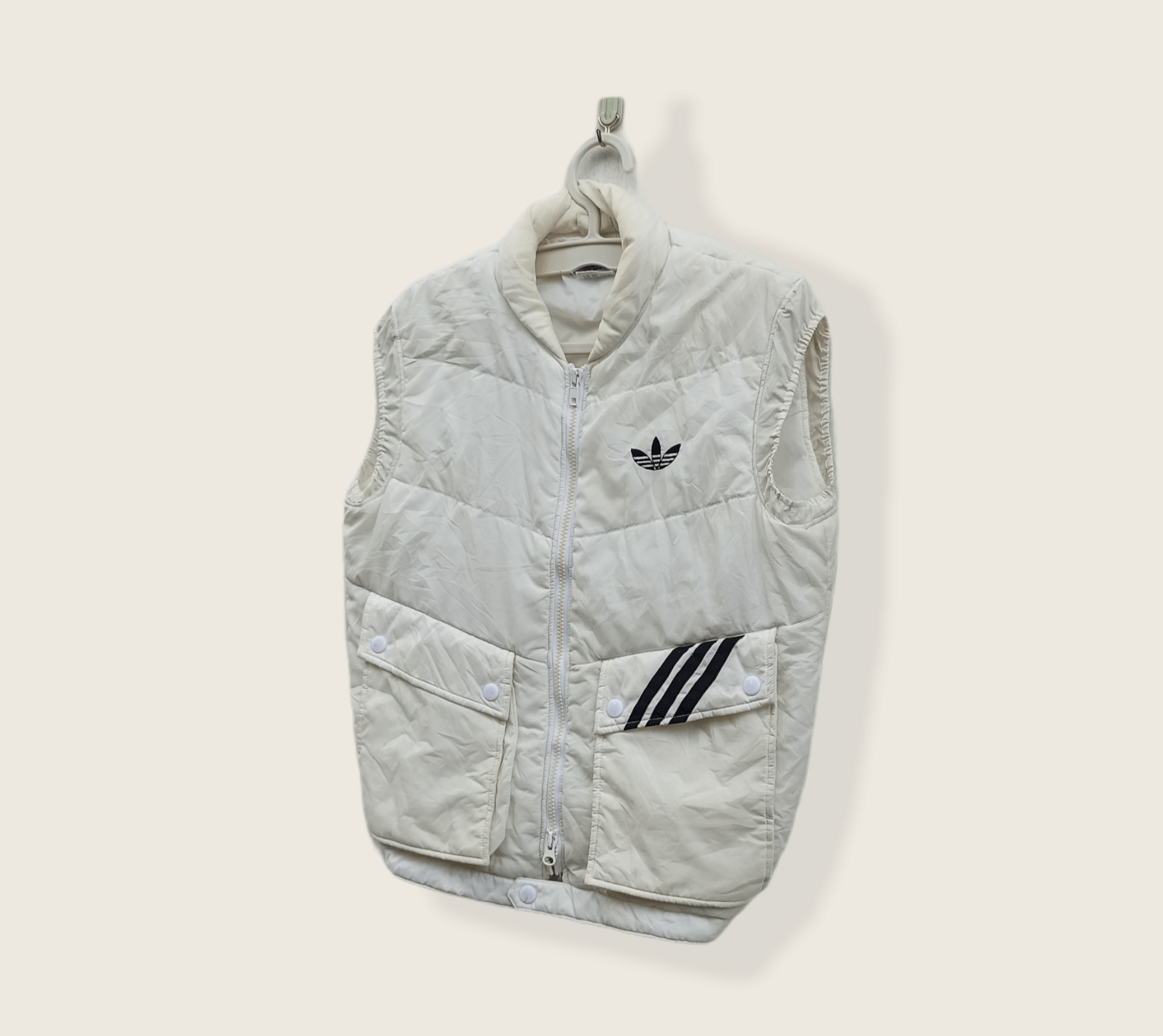 Adidas × Descente × Vintage Vintage Adidas Trefoil by Descente Down Vest Jacket Size US M / EU 48-50 / 2 - 2 Thumbnail