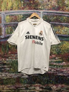 Real Madrid, Shirts, Realmadrid Siemens Football Soccer Collared Jersey  Large White Captive