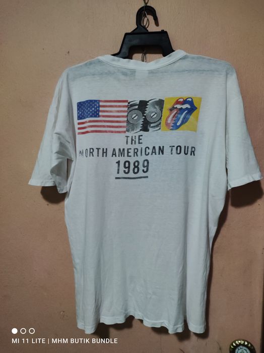 Vintage The North American tour Rolling stones '89 Tee Shirt | Grailed