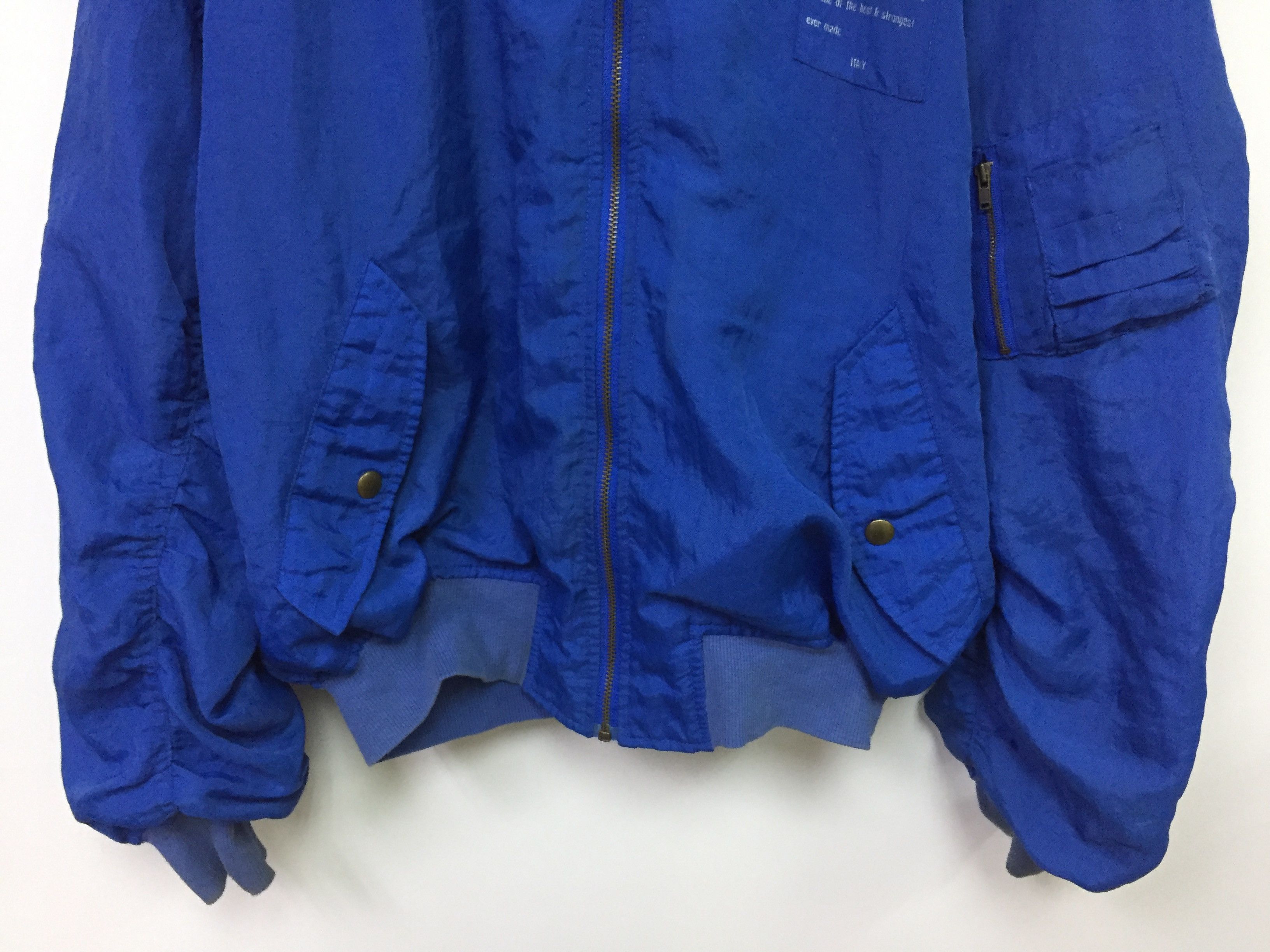 Fiorucci Vintage FIORUCCI Italy Nylon Bomber Jacket Size US M / EU 48-50 / 2 - 7 Thumbnail