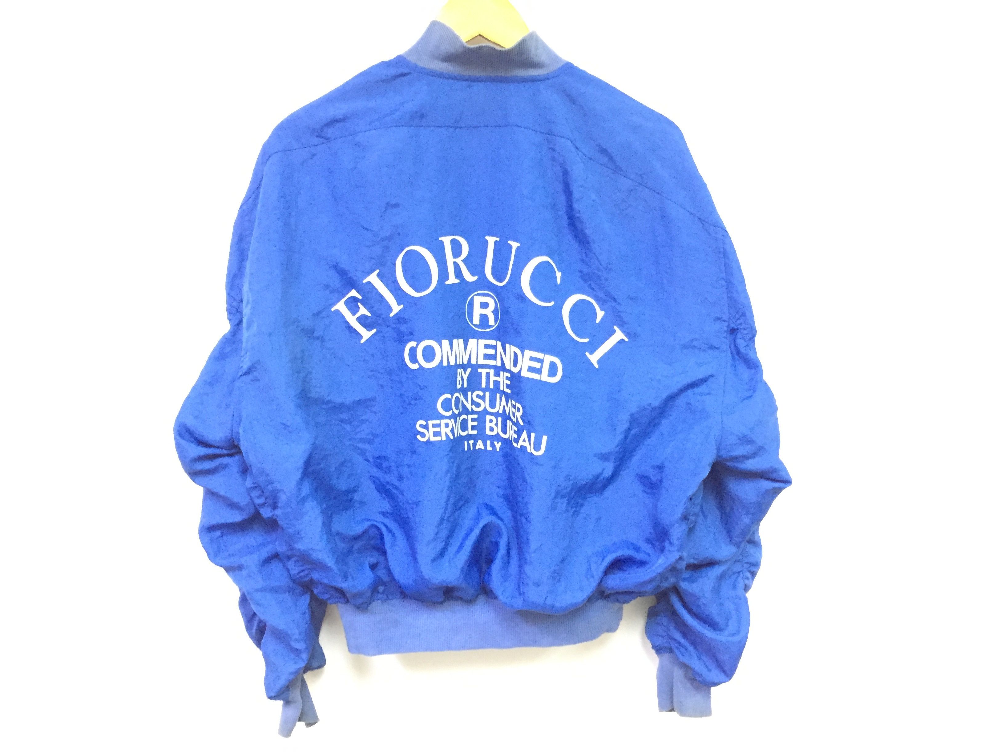 Fiorucci Vintage FIORUCCI Italy Nylon Bomber Jacket Size US M / EU 48-50 / 2 - 2 Thumbnail