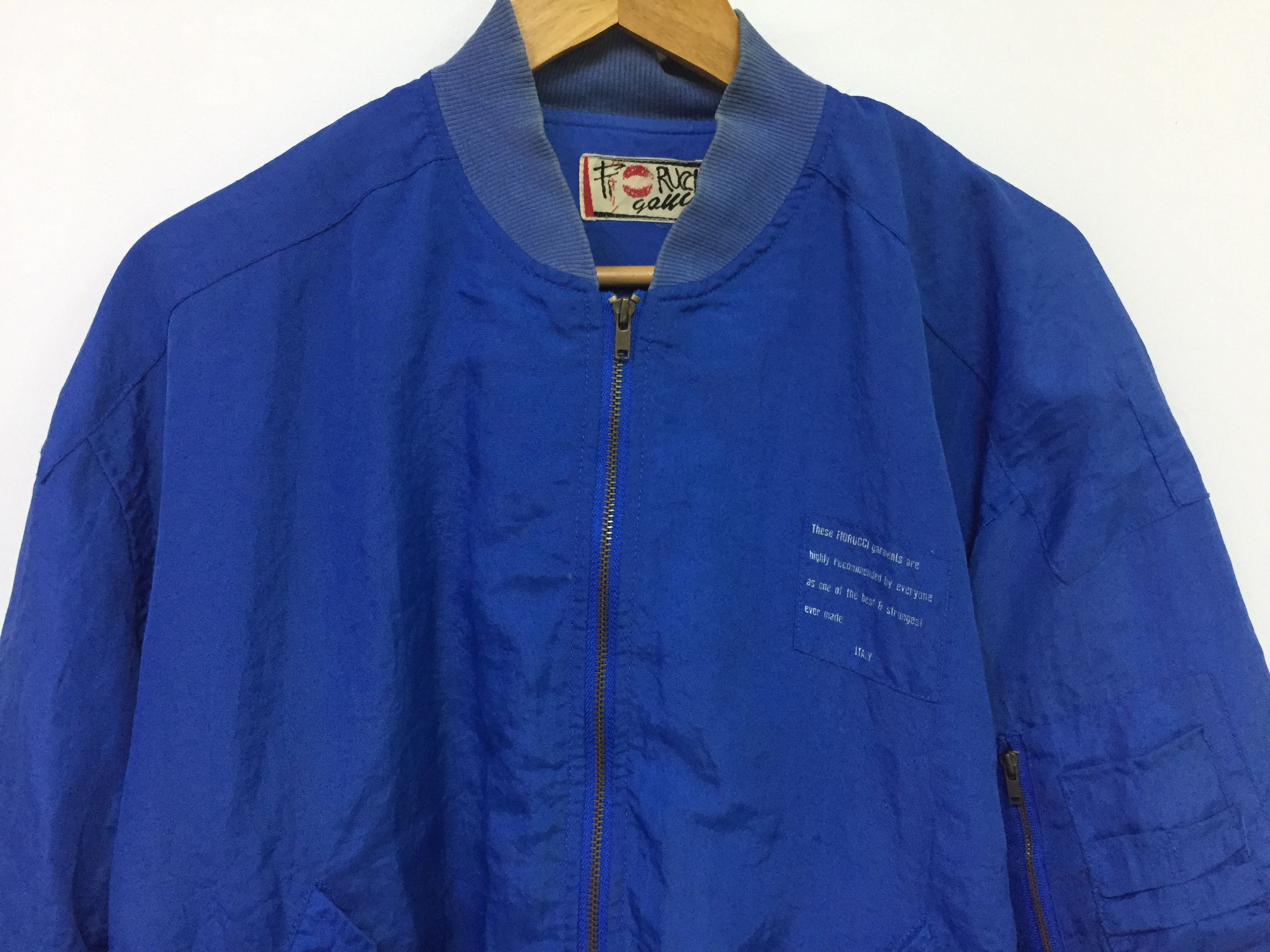 Fiorucci Vintage FIORUCCI Italy Nylon Bomber Jacket Size US M / EU 48-50 / 2 - 6 Thumbnail