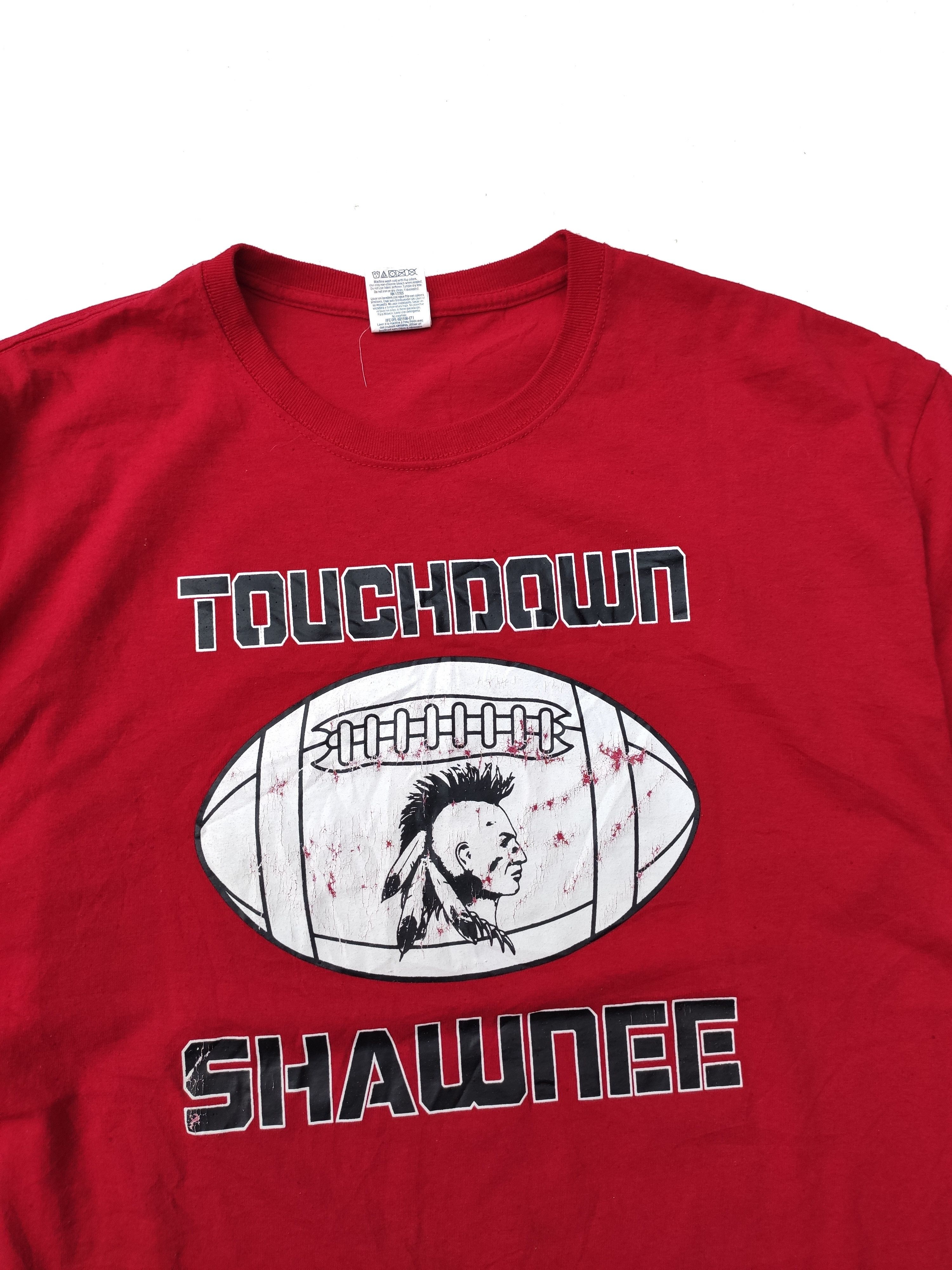 NFL Vintage Touch Down Shawnee Trojan t shirt Size US L / EU 52-54 / 3 - 2 Thumbnail