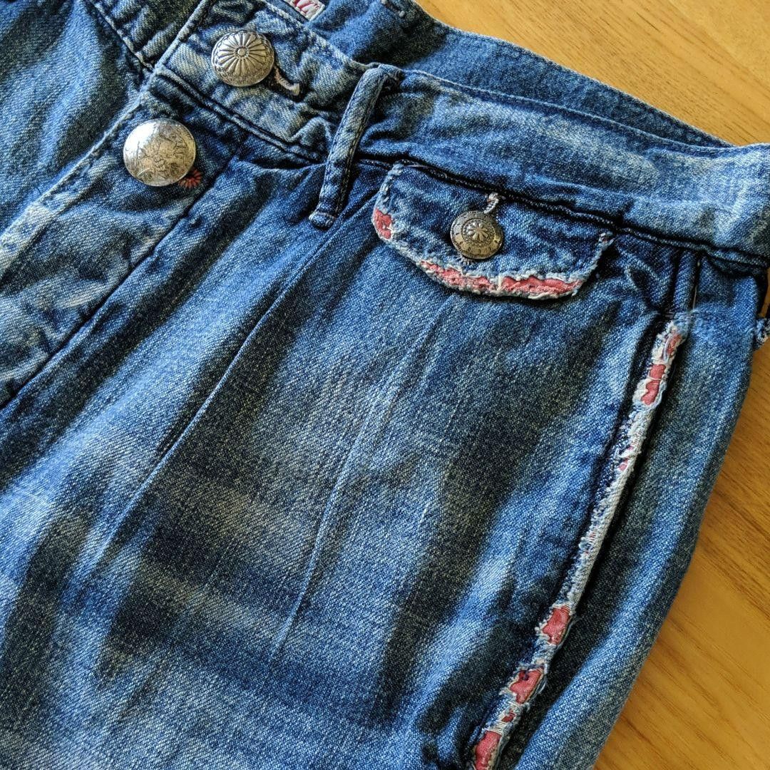 Kapital Kountry Paisley Denim Shorts Size US 32 / EU 48 - 3 Thumbnail