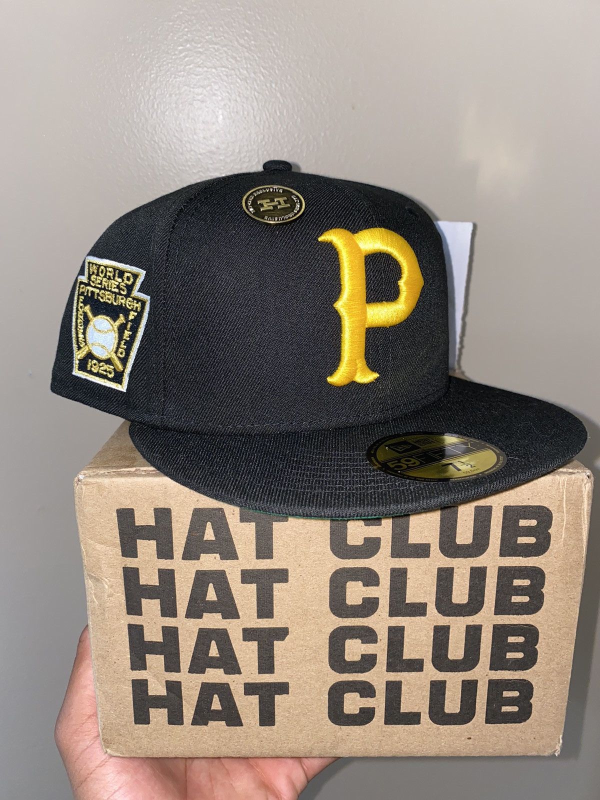 BRAND NEW Hat Club x New Era Pittsburgh Pirates 1925 WS Patch Hat, Size authentic 8