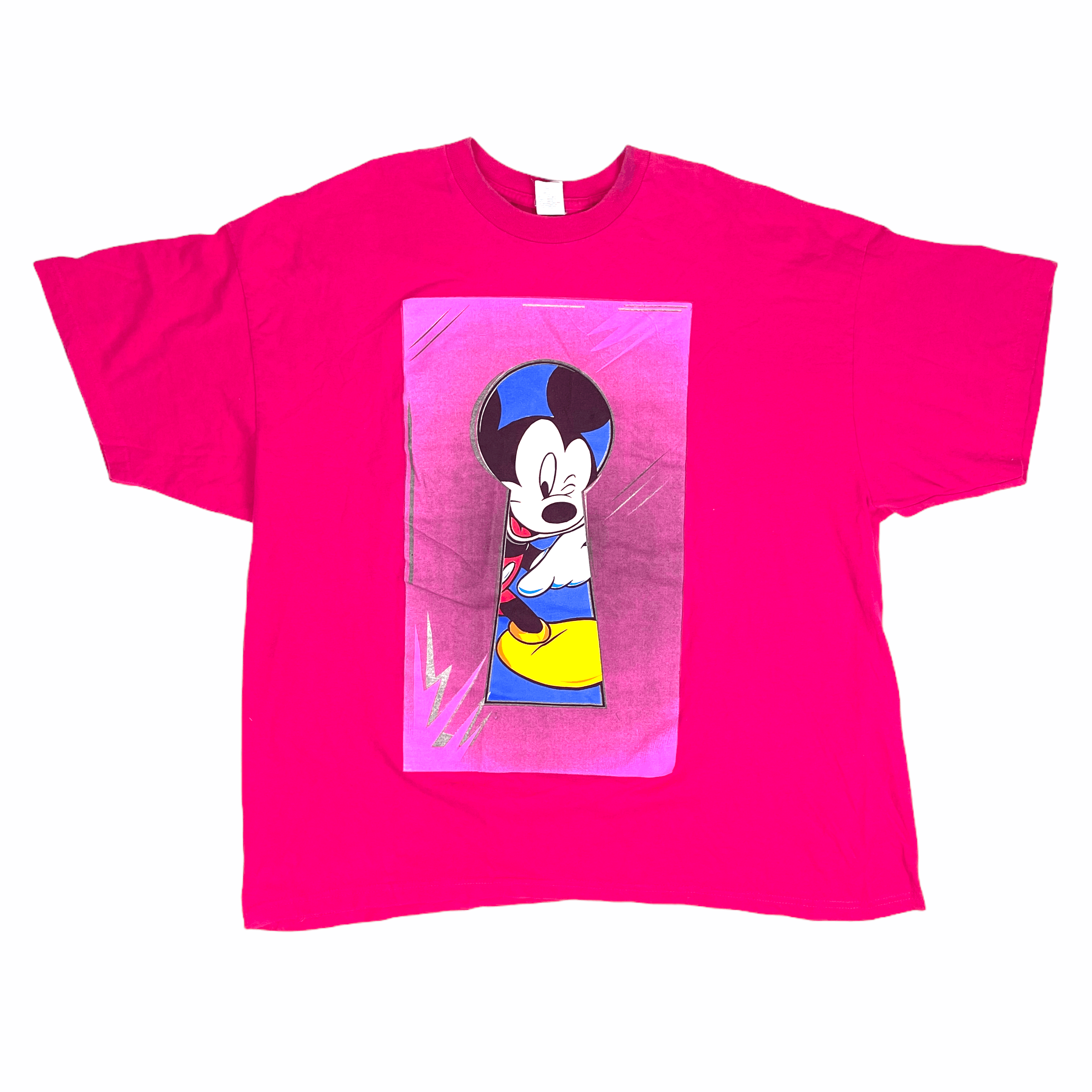 Vintage Vintage 90s Disney Mickey Mouse Key Hole Pink Shirt Size XL Size US XL / EU 56 / 4 - 1 Preview