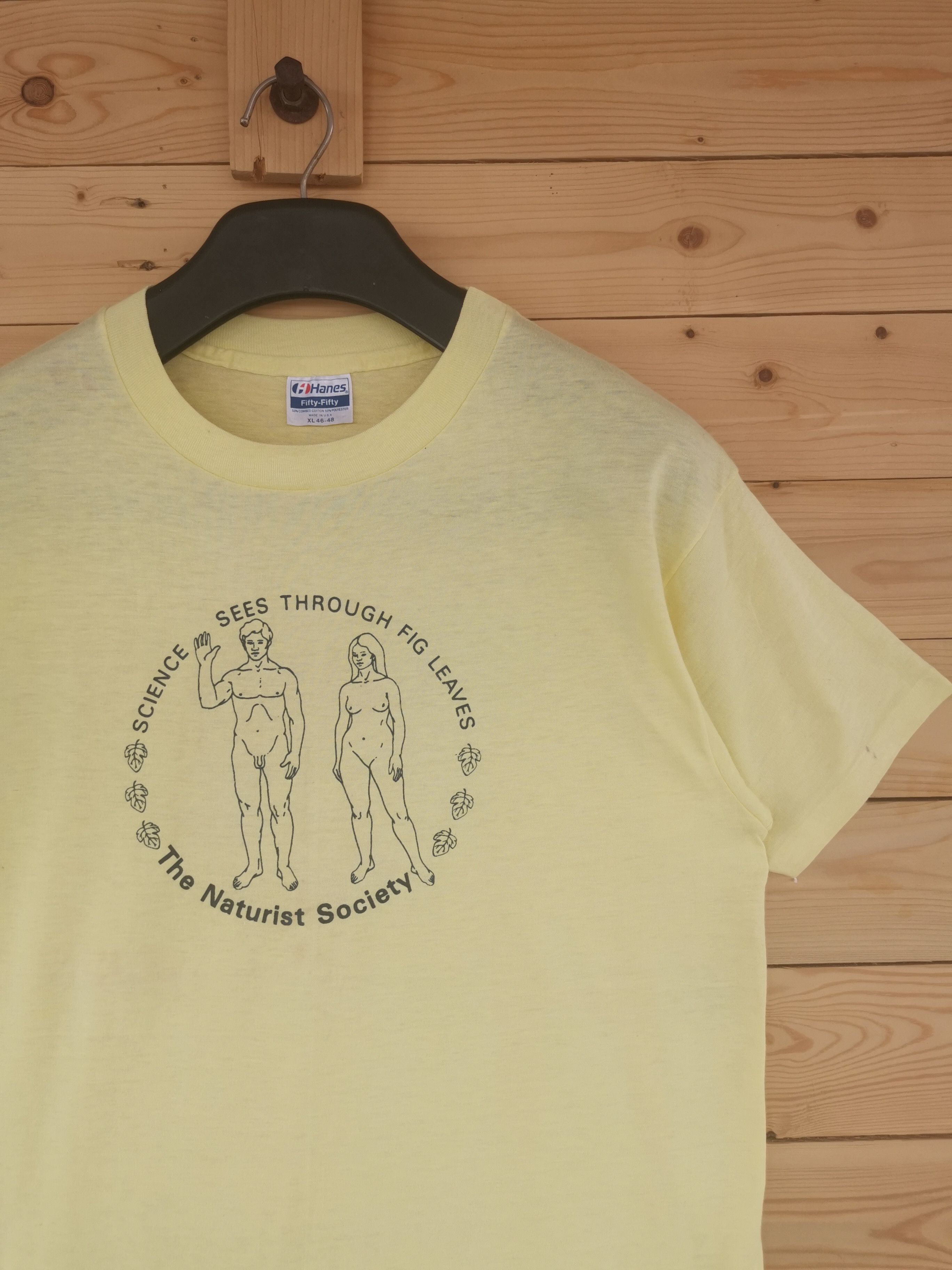 80s Vintage The Naturist Society Science Art Shirt