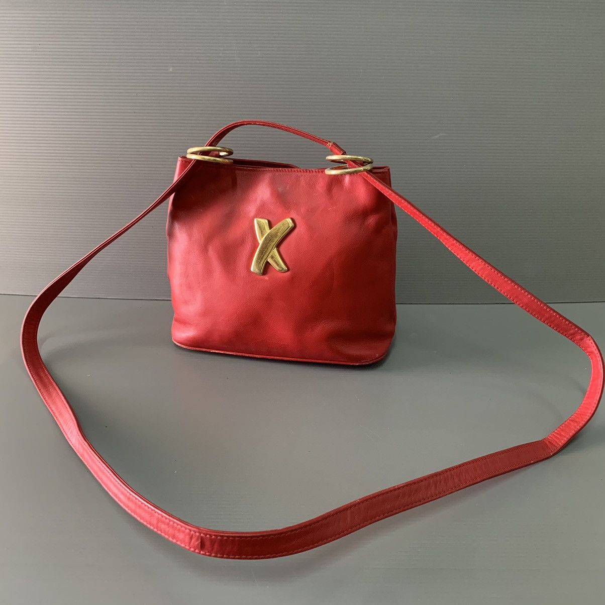Paloma Picasso Paloma Picasso Red Sling Shoulder Bag Size ONE SIZE - 4 Thumbnail