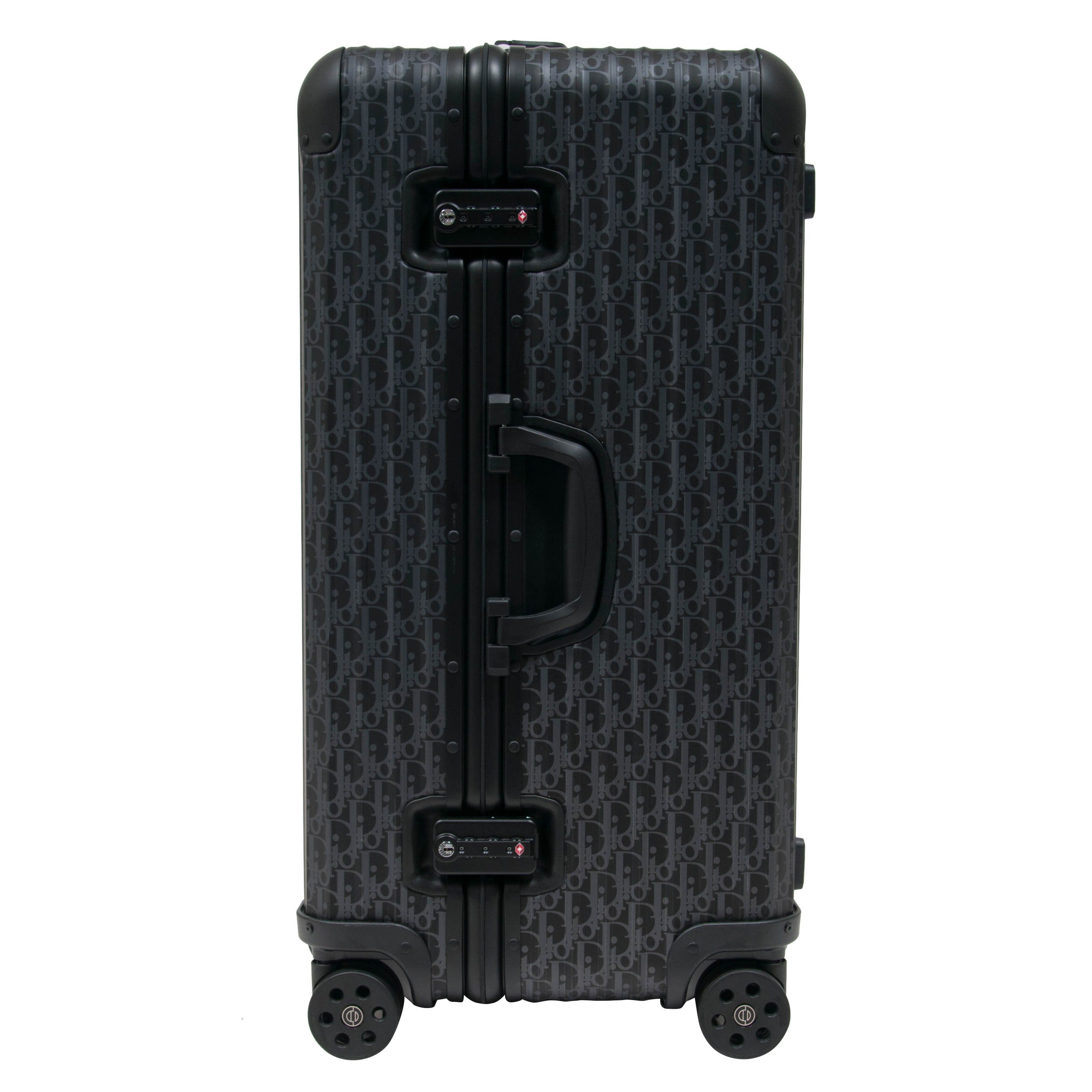 Dior X Rimowa ブラックキャリーケース Dior Rimowa Black Oblique Carry-On Luggage – Savonches
