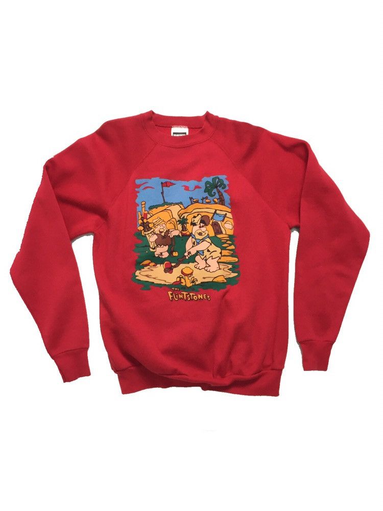 Vintage Vintage The Flintstones Sweatshirt Size US M / EU 48-50 / 2 - 2 Thumbnail