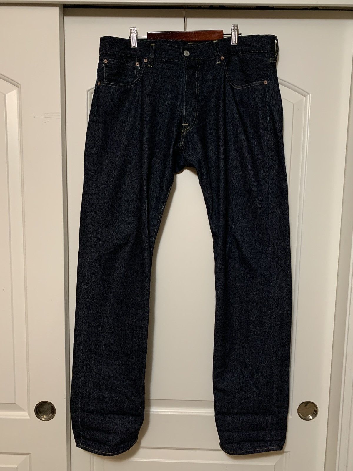 HIDDEN HIDDEN NY Raw / Selvedge Denim Jeans Size US 34 / EU 50 - 2 Thumbnail