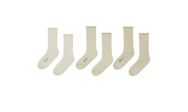 Yeezy Season YEEZY SEASON 7 Bouclette Socks 3 Pack Beige S M Grailed