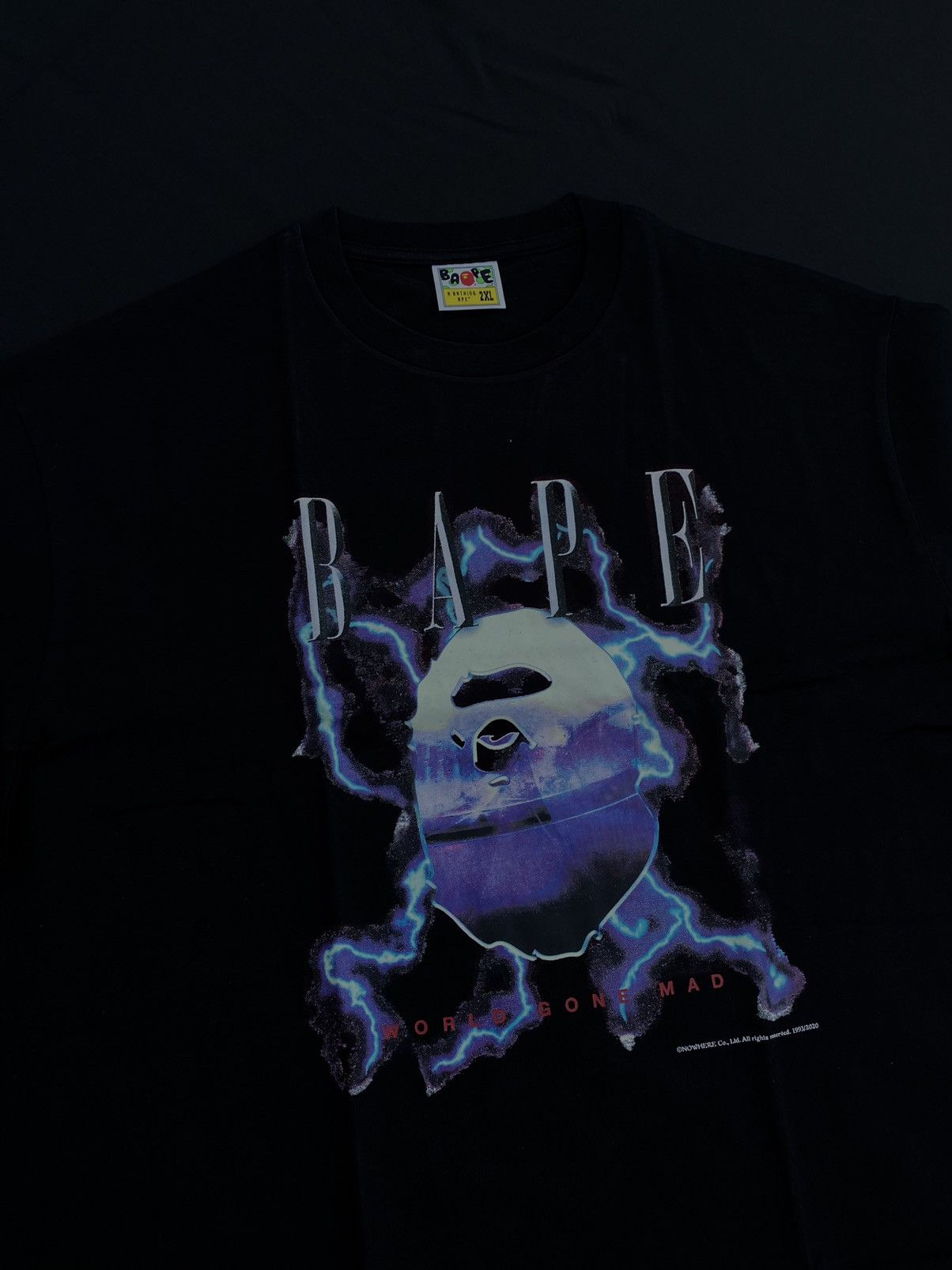 Bape Bape Lightning Tee Size US XXL / EU 58 / 5 - 5 Thumbnail