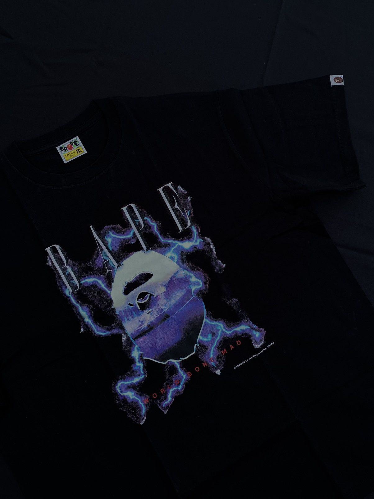 Bape Bape Lightning Tee Size US XXL / EU 58 / 5 - 4 Thumbnail