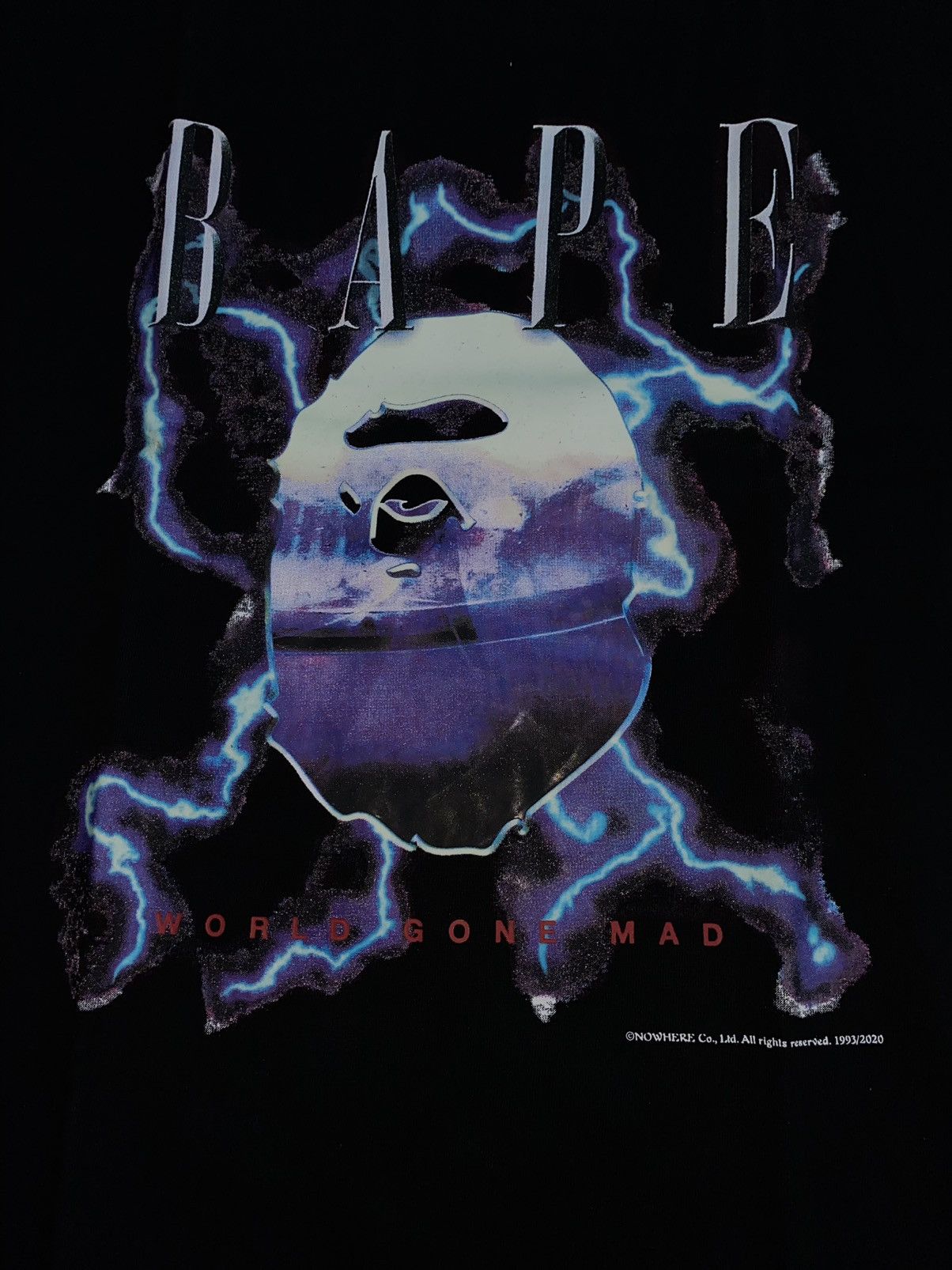Bape Bape Lightning Tee Size US XXL / EU 58 / 5 - 9 Thumbnail