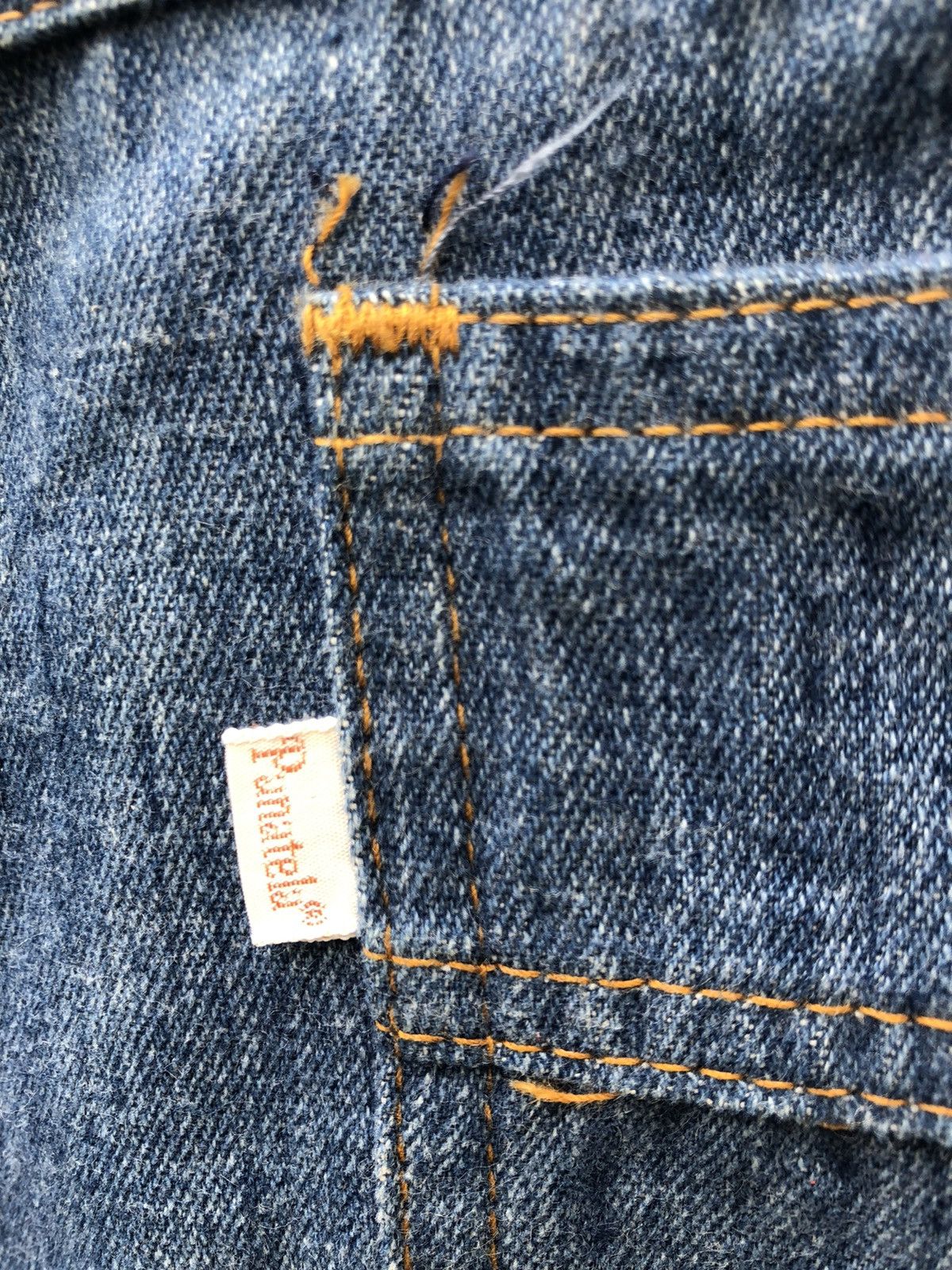 Levi's Vintage 70s Levi’s Panatela Released Hem Flare Denim Trouser Size US 34 / EU 50 - 17 Thumbnail