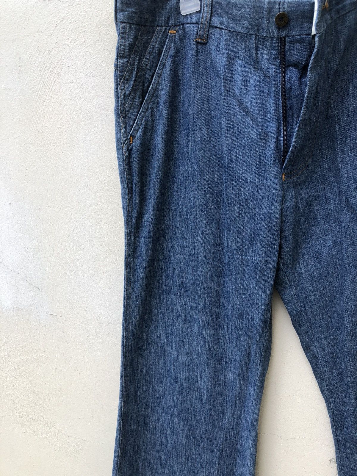 Levi's Vintage 70s Levi’s Panatela Released Hem Flare Denim Trouser Size US 34 / EU 50 - 6 Thumbnail