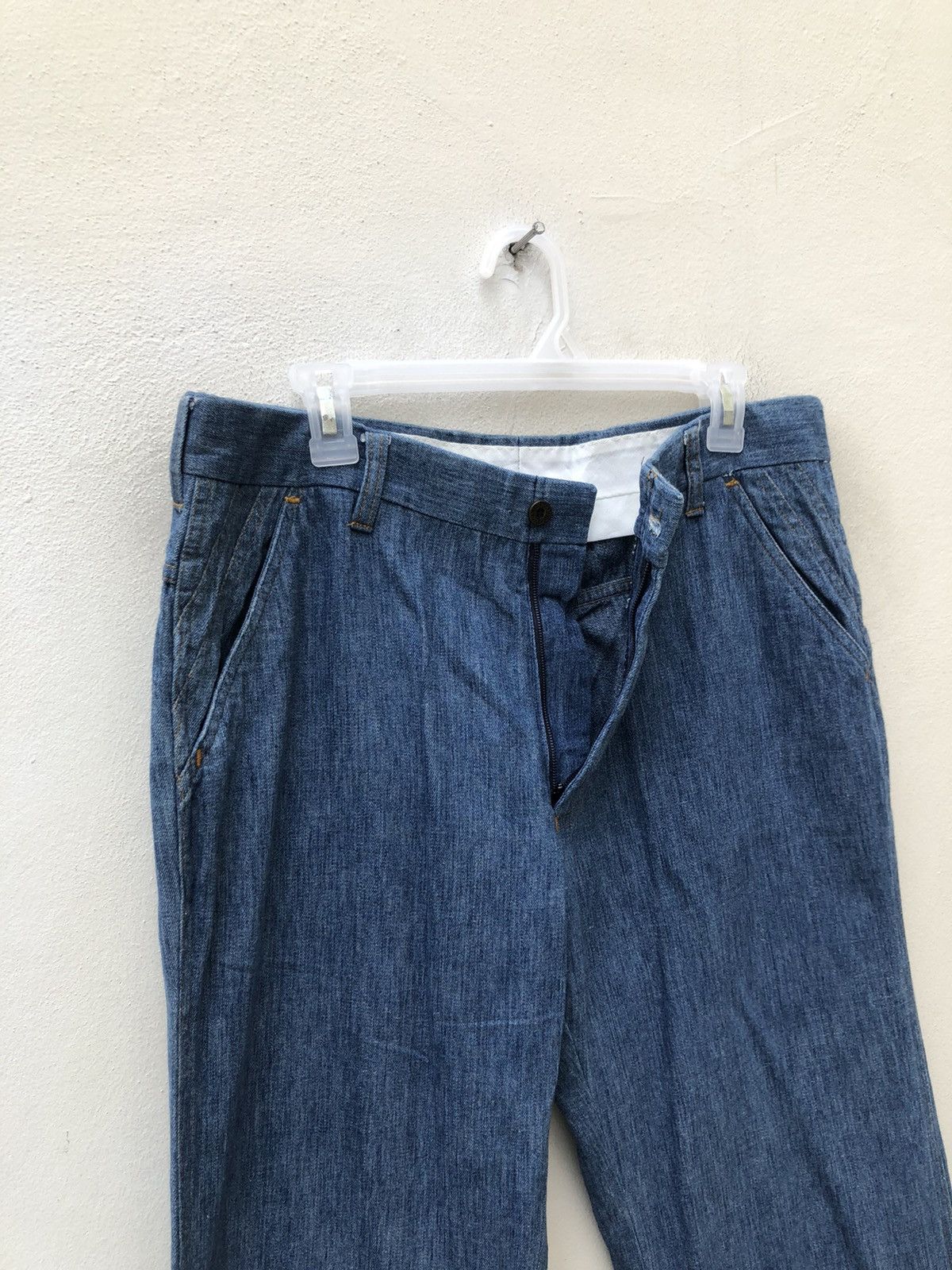Levi's Vintage 70s Levi’s Panatela Released Hem Flare Denim Trouser Size US 34 / EU 50 - 5 Thumbnail