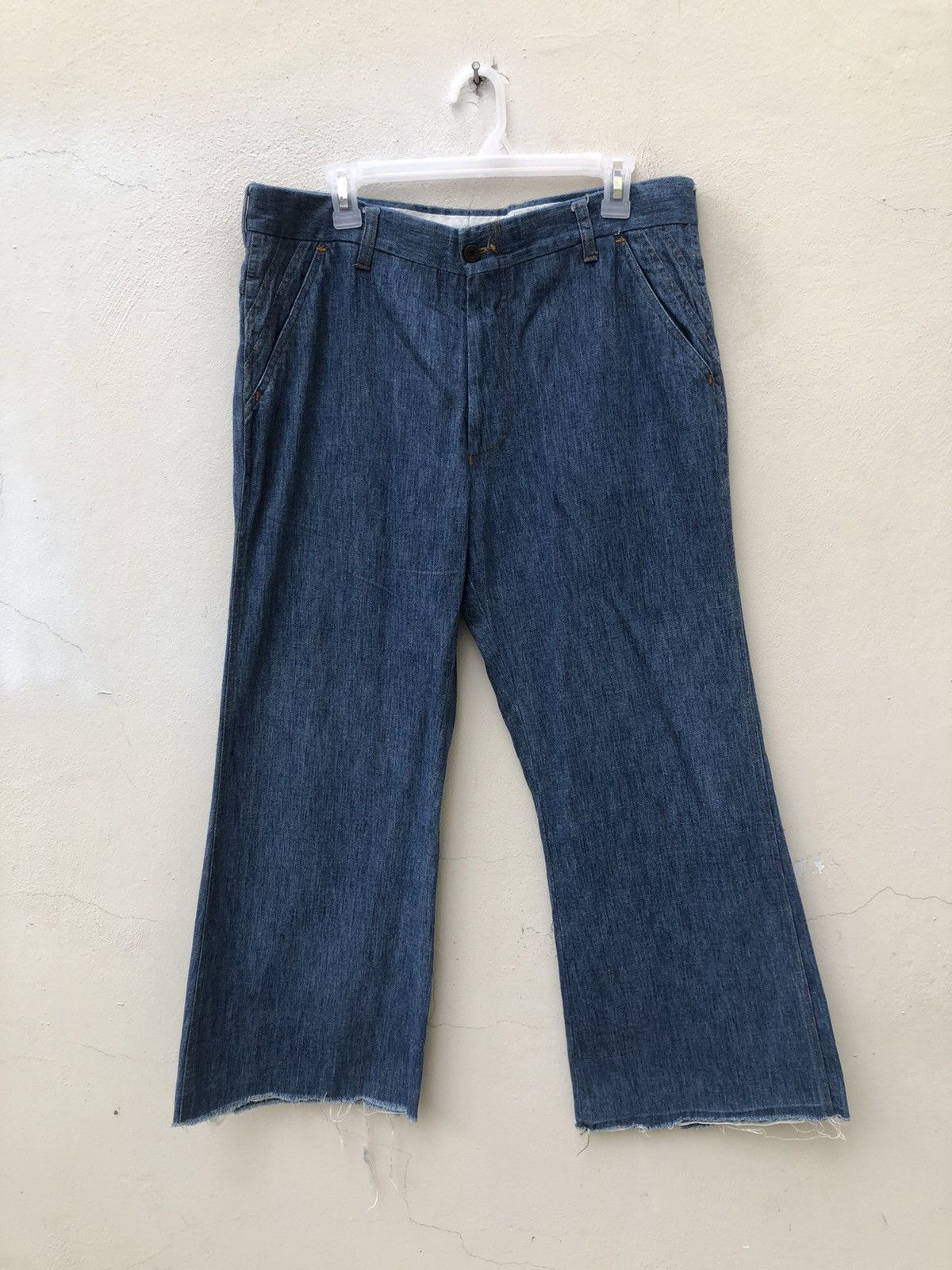 Levi's Vintage 70s Levi’s Panatela Released Hem Flare Denim Trouser Size US 34 / EU 50 - 1 Thumbnail