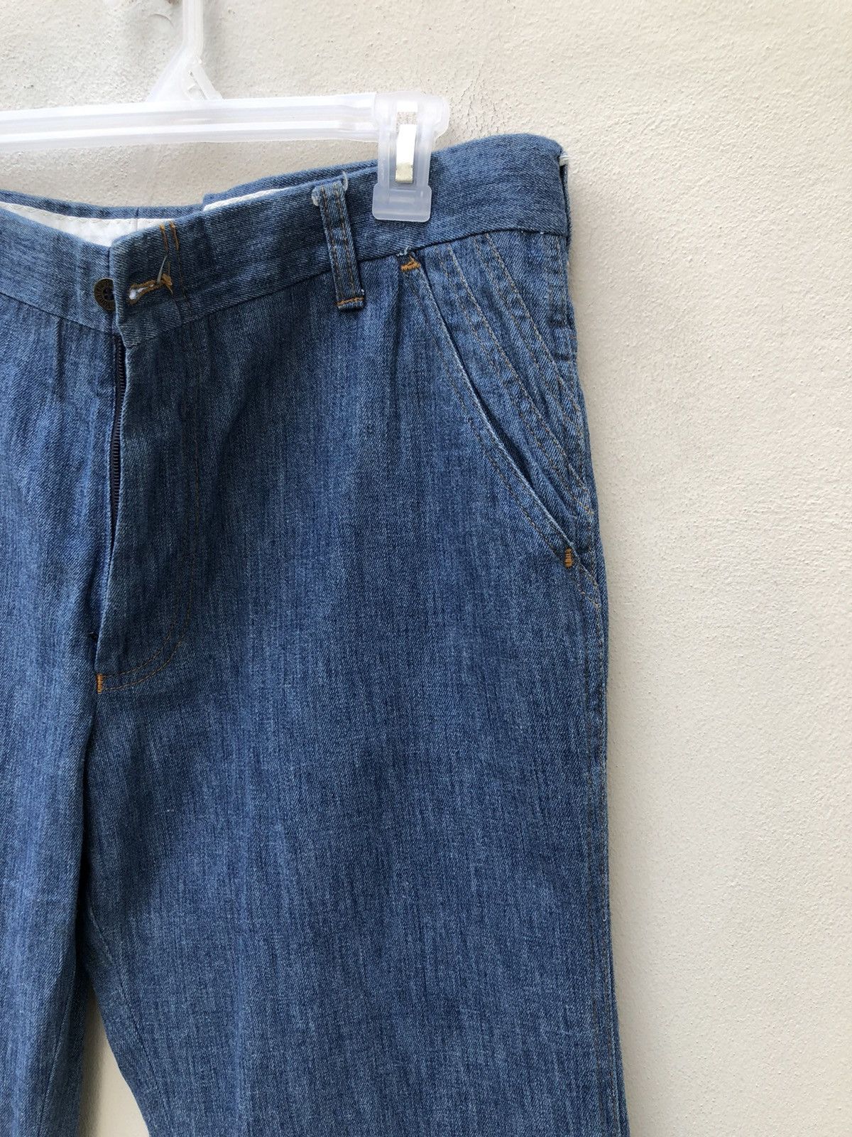 Levi's Vintage 70s Levi’s Panatela Released Hem Flare Denim Trouser Size US 34 / EU 50 - 8 Thumbnail
