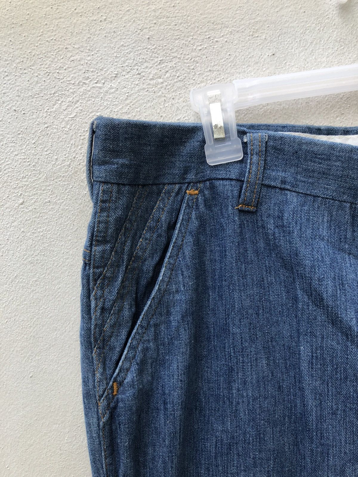 Levi's Vintage 70s Levi’s Panatela Released Hem Flare Denim Trouser Size US 34 / EU 50 - 3 Thumbnail