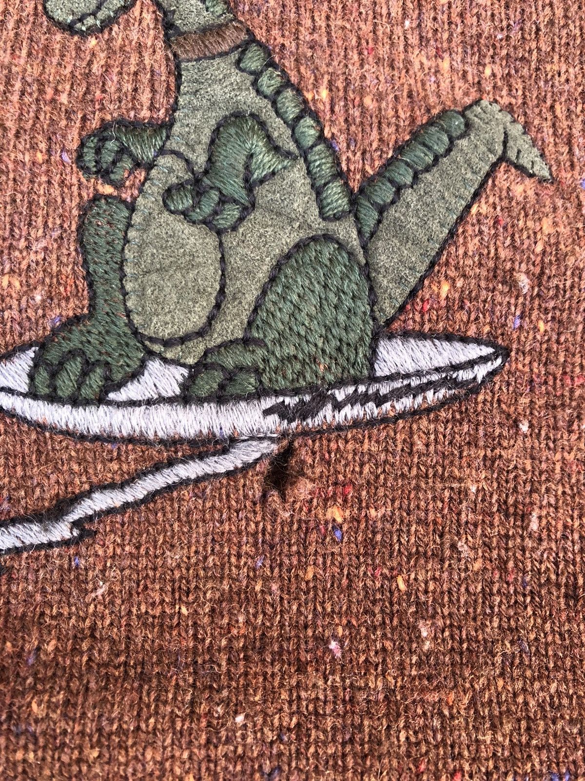 Vintage Castelbajac Stone Age Gymnastics Knitwear Sweater