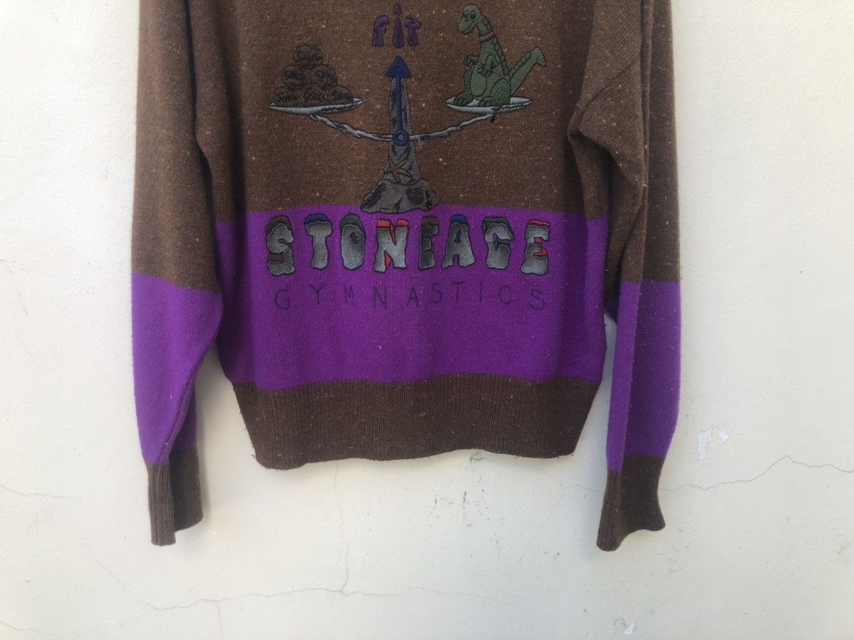 Vintage Castelbajac Stone Age Gymnastics Knitwear Sweater