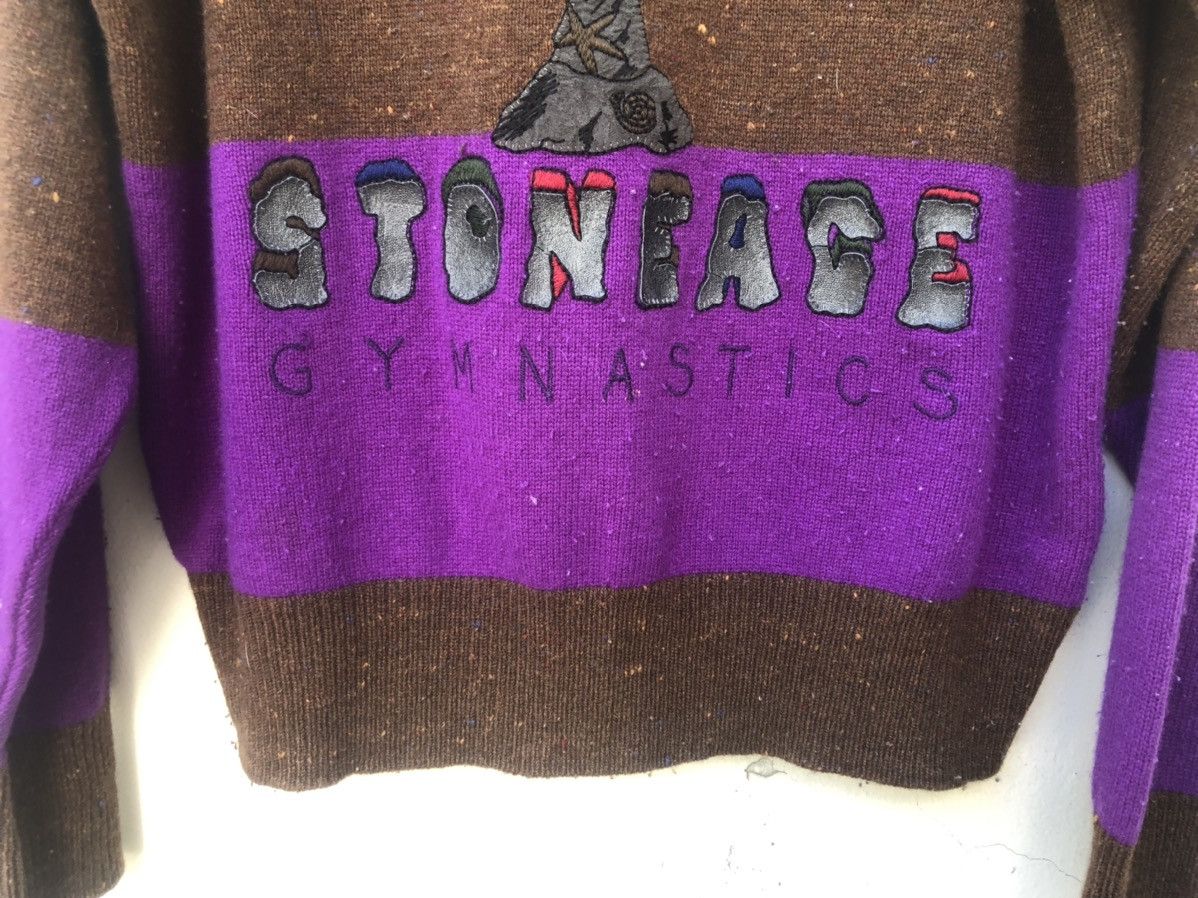 Vintage Castelbajac Stone Age Gymnastics Knitwear Sweater