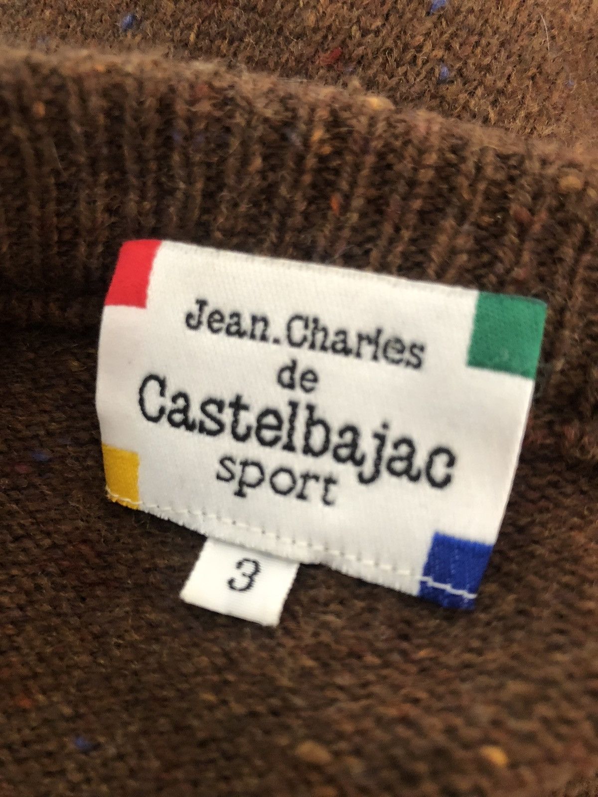 Vintage Castelbajac Stone Age Gymnastics Knitwear Sweater