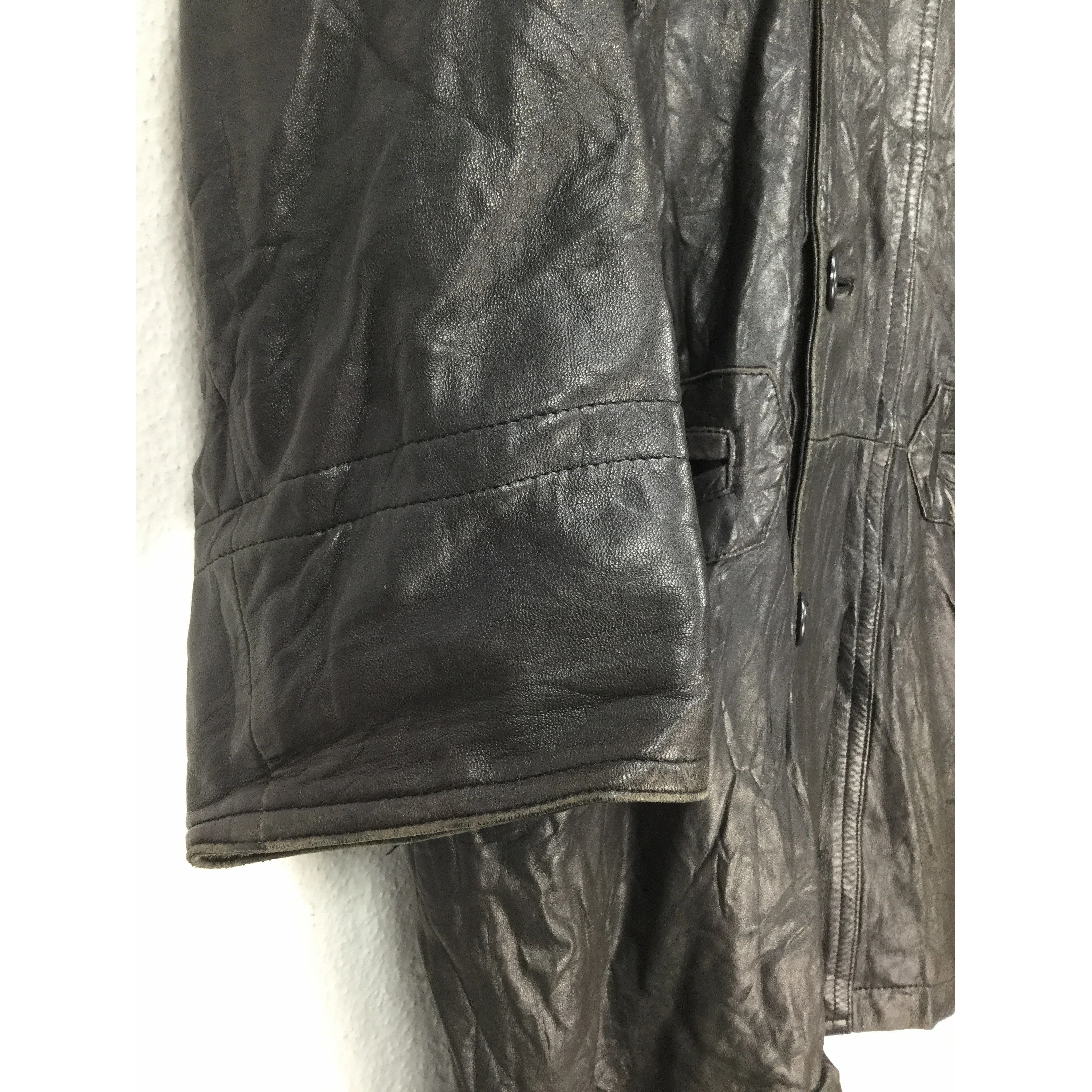 Vintage Vintage Black Leather Coat Jacket Size US M / EU 48-50 / 2 - 3 Thumbnail