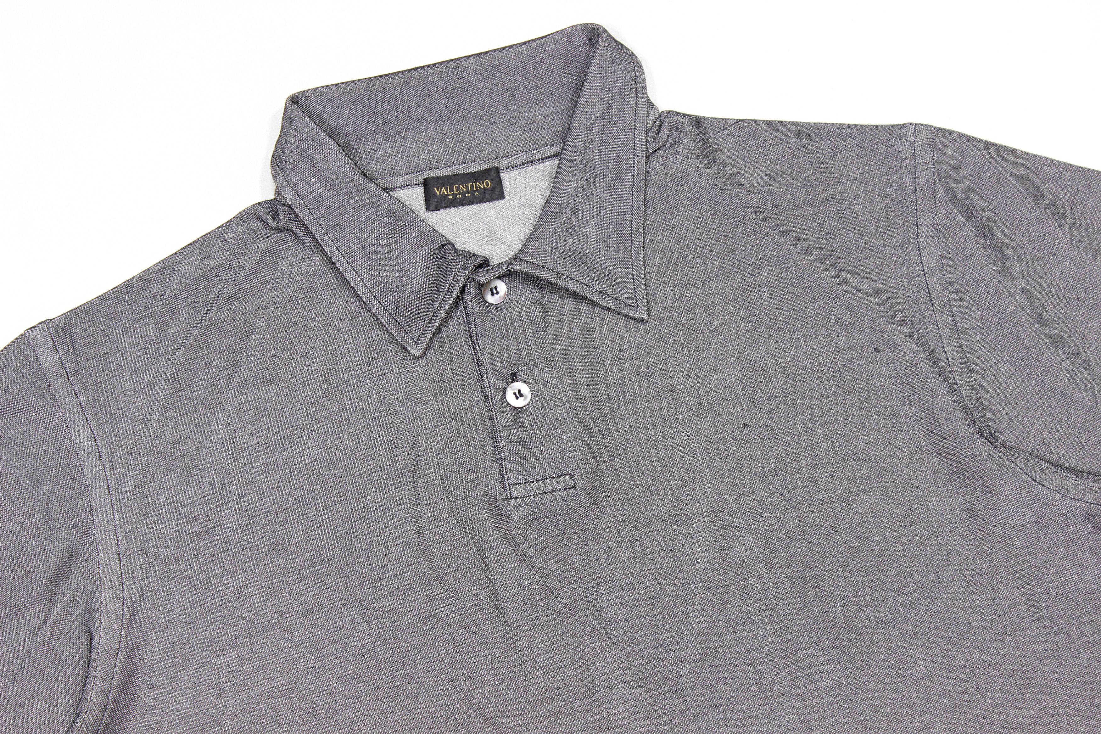 Valentino Silk Blend Polo Size US XL / EU 56 / 4 - 3 Thumbnail