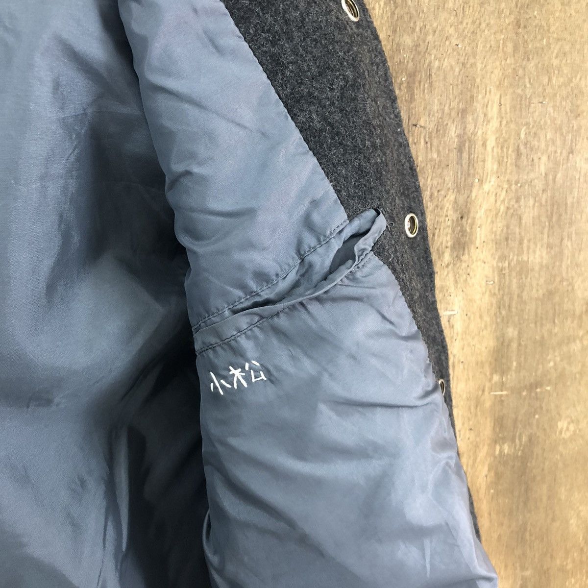 Japanese Brand VINTAGE JAPANESE BRAND GREY WOOL VARSITY JACKET #1867 Size US M / EU 48-50 / 2 - 6 Thumbnail