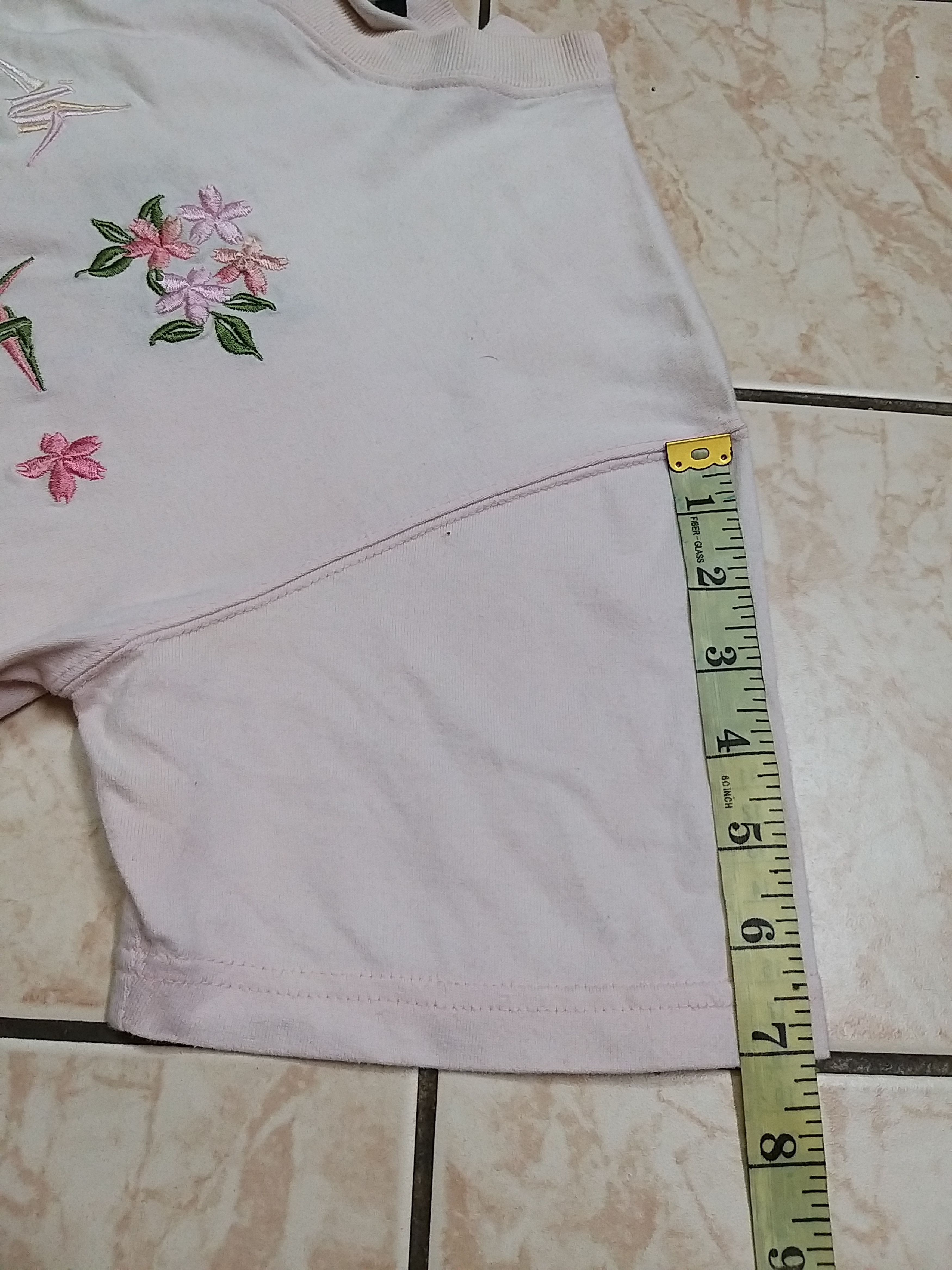 Karakuri Tamashii JAPANESE"GIESHA,TEMPLE AND SAKURA" EMBROIDERY T SHIRT Size US M / EU 48-50 / 2 - 7 Thumbnail