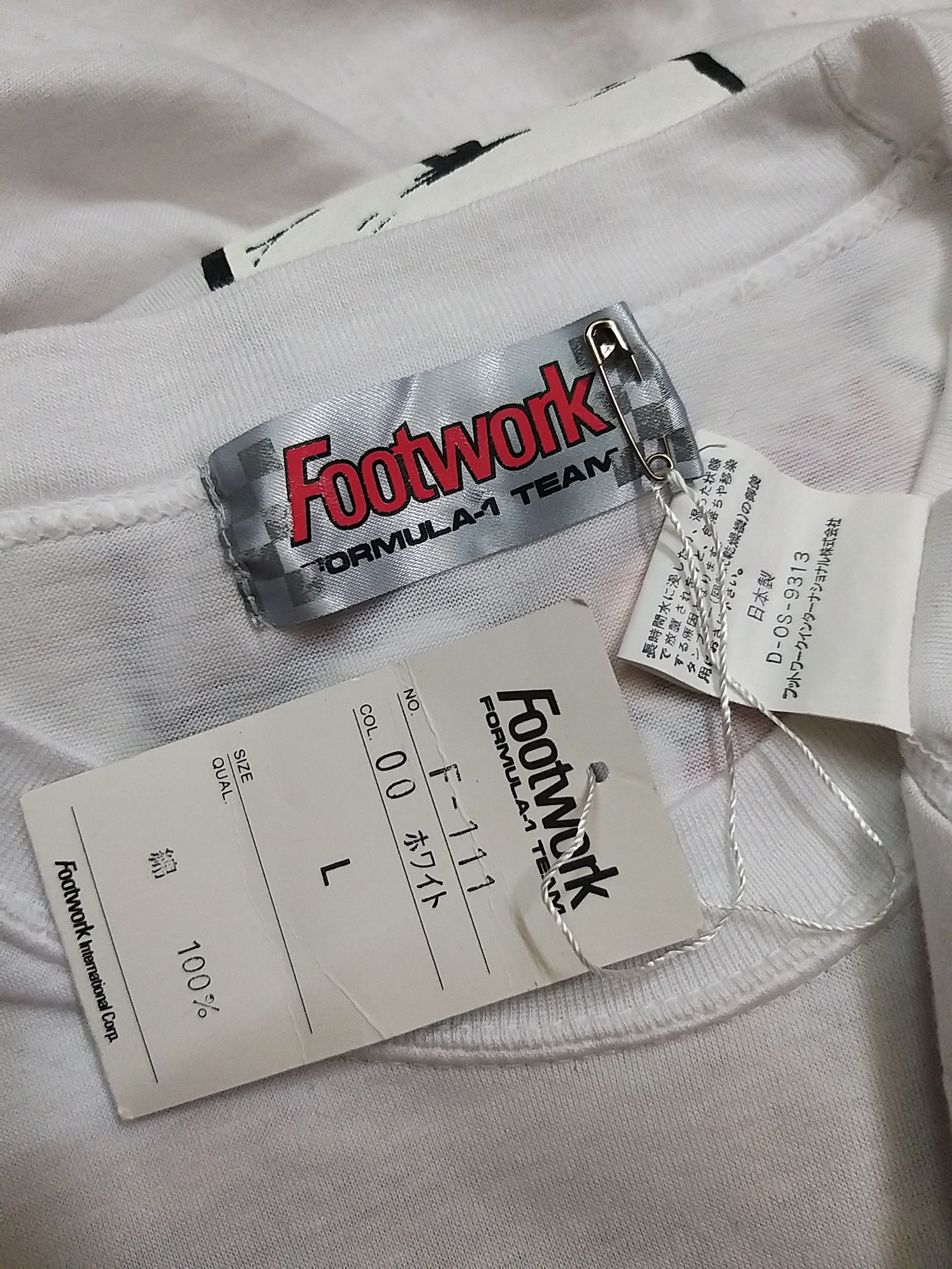 Vintage RARE🔥(NOS) VINTAGE FOOTWORK FORMULA ONE TEAM T SHIRT Size US M / EU 48-50 / 2 - 10 Thumbnail