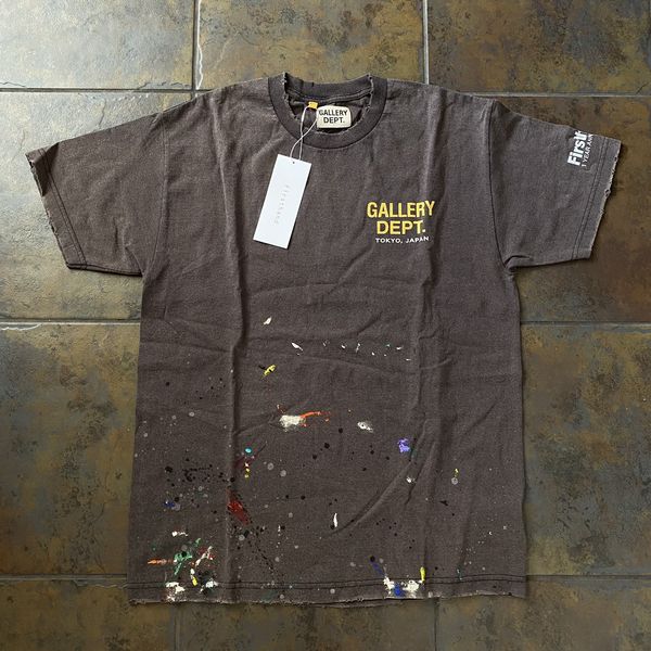 Gallery Dept. Tokyo Anniversary Tee Painted & Vintage Look M Faded