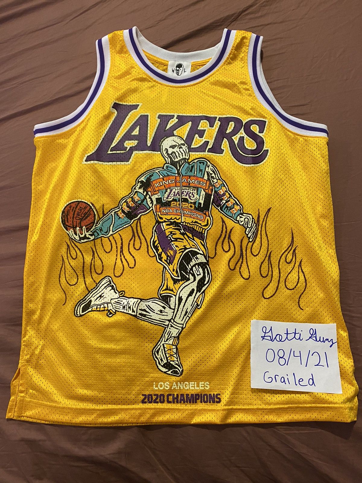 Warren Lotas Warren Lotas Lakers Champs LeBron James Jersey Grailed