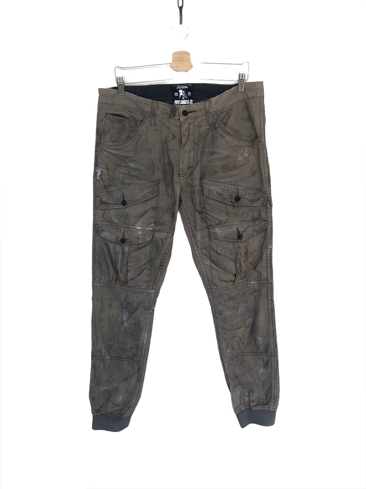 Prps RARE🔥PRPS 🇯🇵 Multi Pockets Distressed Design Jogger Pants Size US 36 / EU 52 - 2 Thumbnail