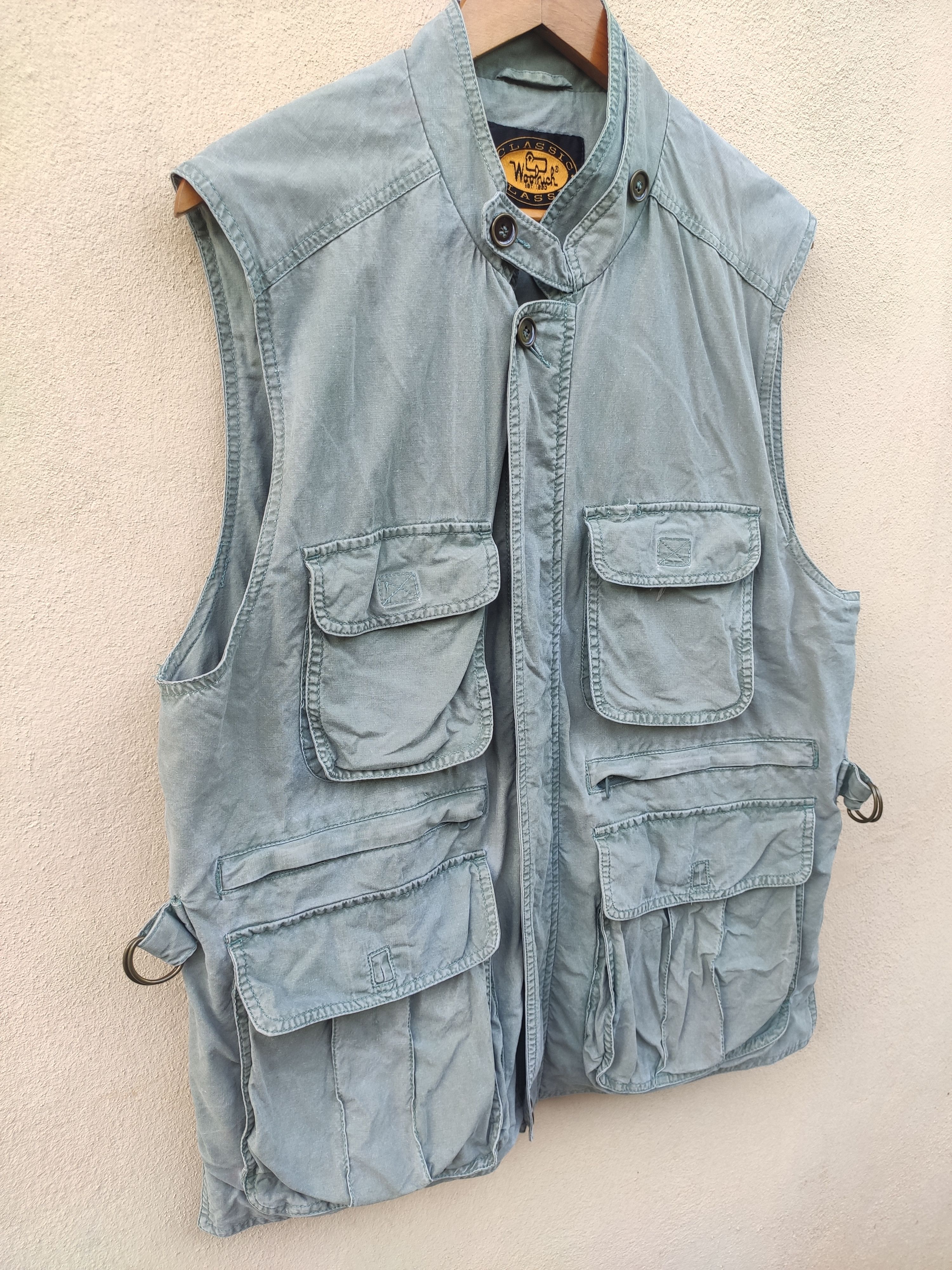Woolrich Woolen Mills 🔥 Vintage Woolrich vest military green army fishing Size US M / EU 48-50 / 2 - 4 Thumbnail