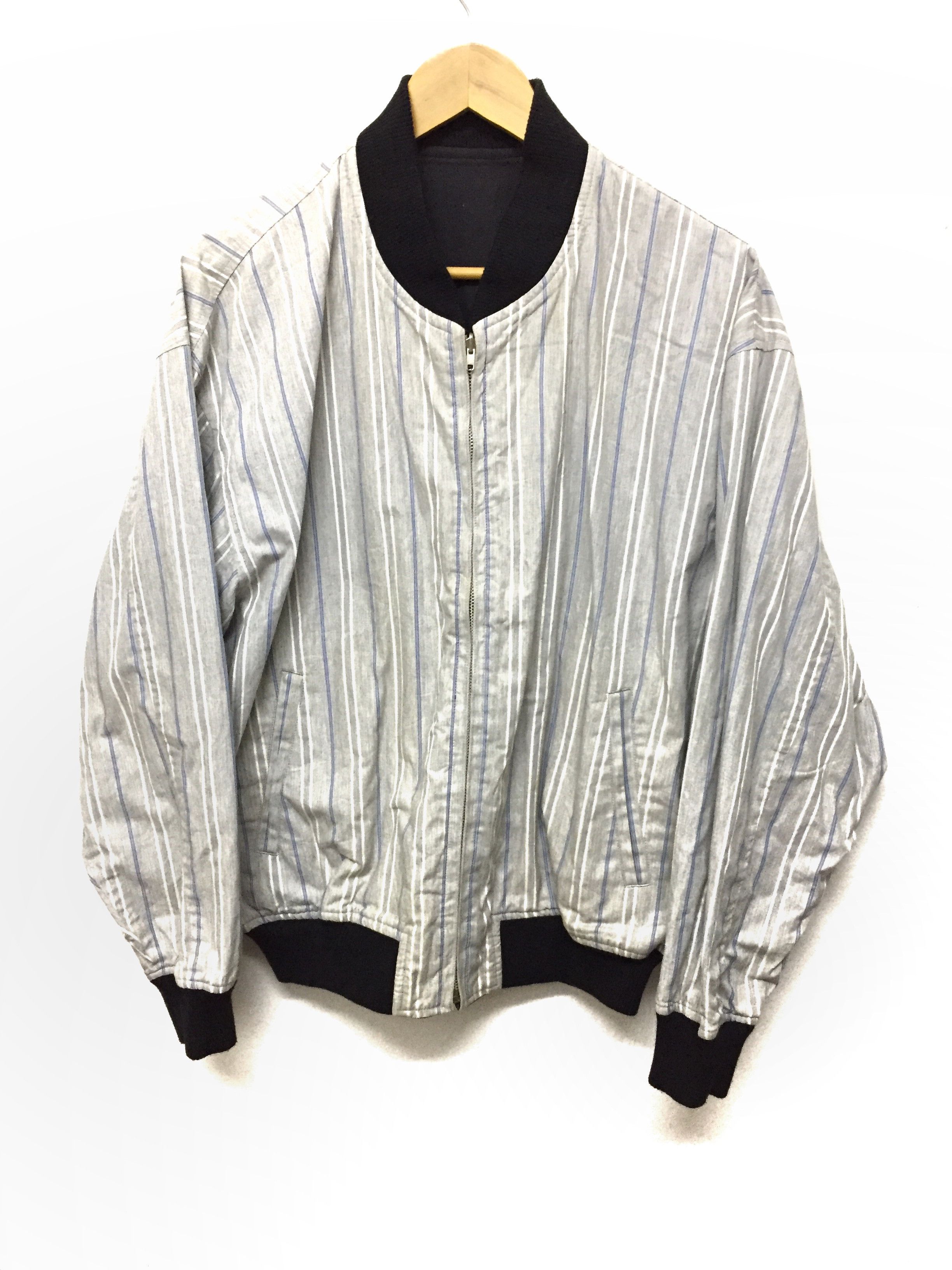 Comme des Garcons Homme SS1989 COMME Des GARCONS Stripe Reversible bomber jacket Size US M / EU 48-50 / 2 - 4 Thumbnail
