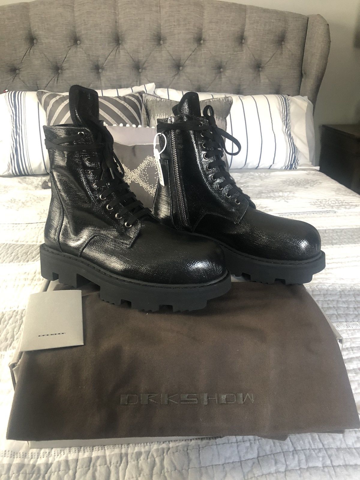 Rick Owens Drkshdw Rick Owens Drkshdw Mega Tooth Army Boot - BNWT