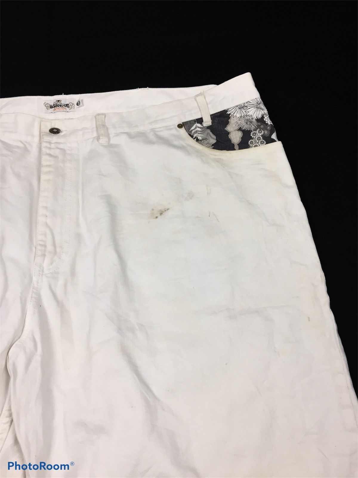 Japanese Brand Rare Design Karakuri Tamashi Jeans Short Pants Size US 44 / EU 60 - 3 Thumbnail